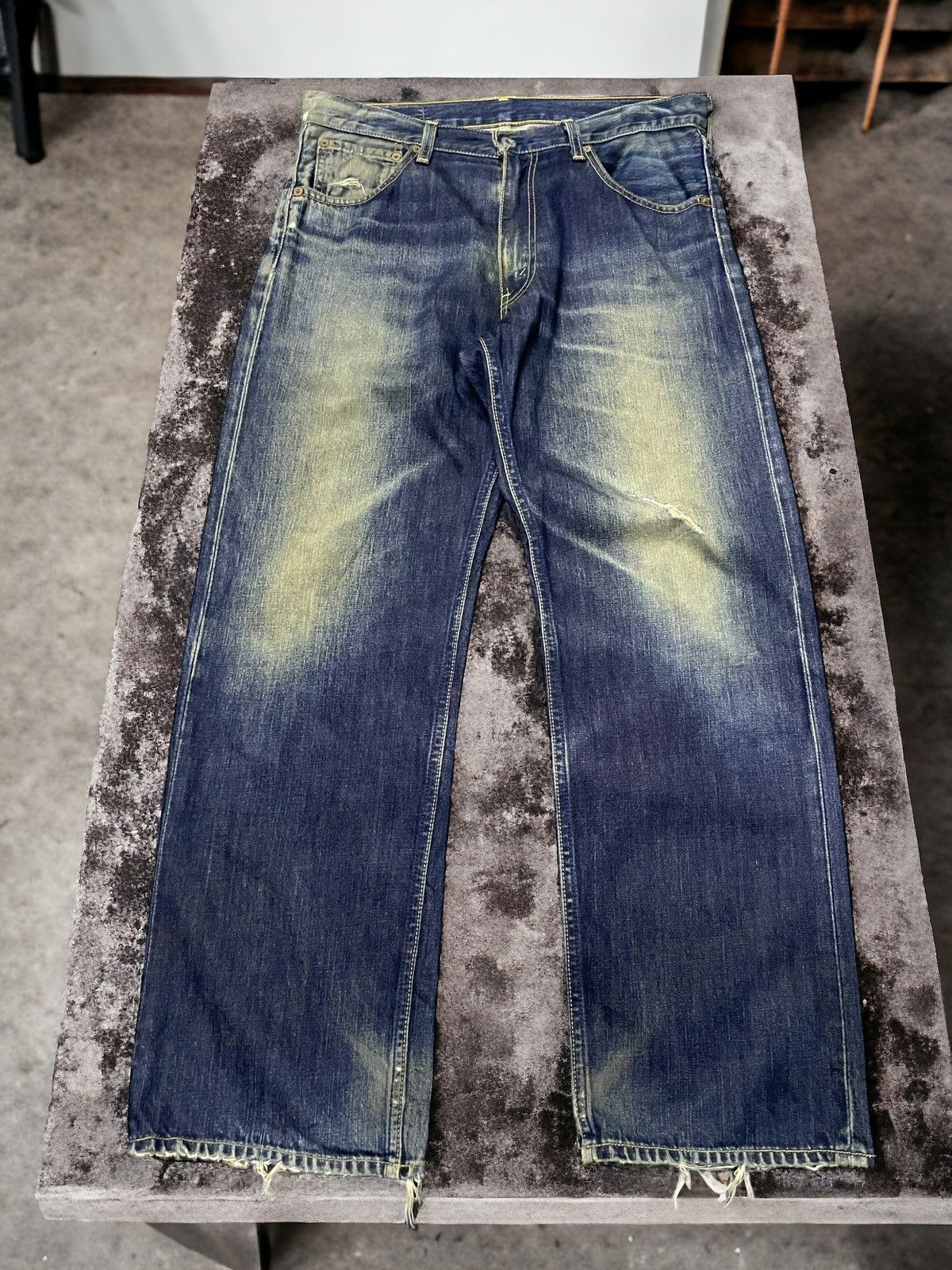 Vintage Levis 503 Mud Rust Distressed Baggy Jeans