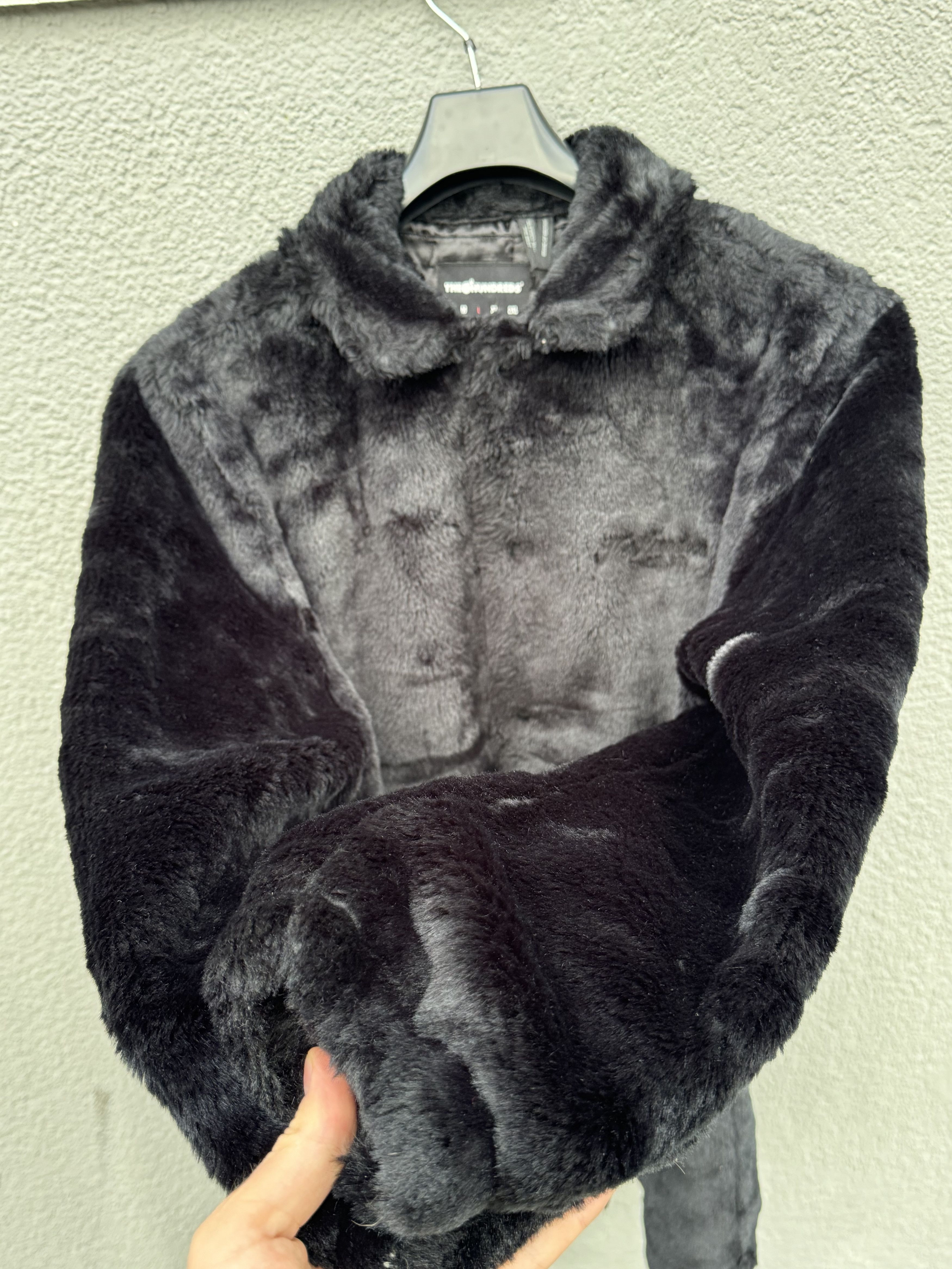 Japanese Brand The Hundreds Black Fur Jacket Size L Size US L / EU 52-54 / 3 - 4 Thumbnail