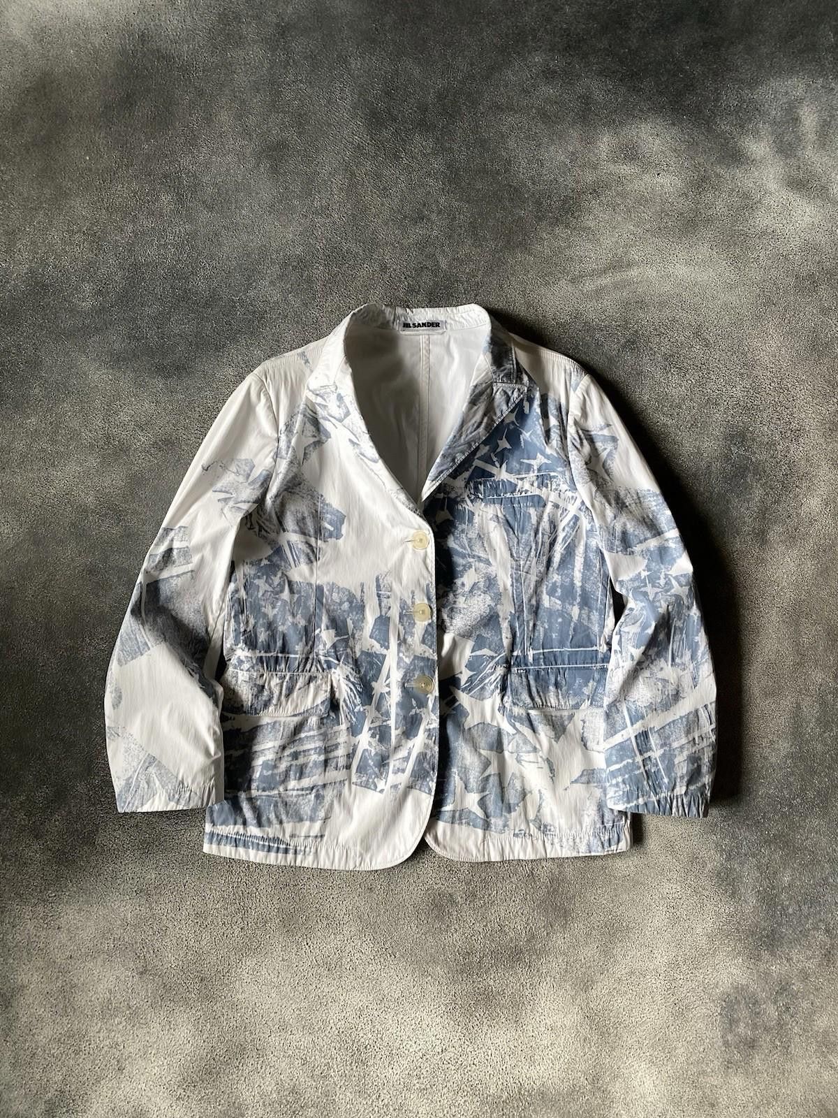 Jil Sander S/S 2005 Jil Sander by Raf Simons Runway Painted Blazer Size L / US 10 / IT 46 - 3 Thumbnail