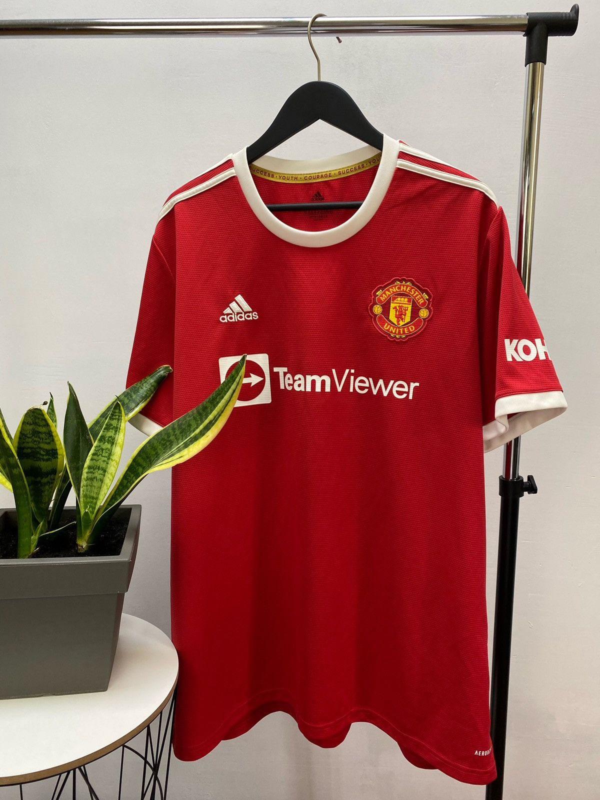 Adidas Manchester United 2021 2022 soccer jersey Football Shirt Size US XXL / EU 58 / 5 - 5 Thumbnail