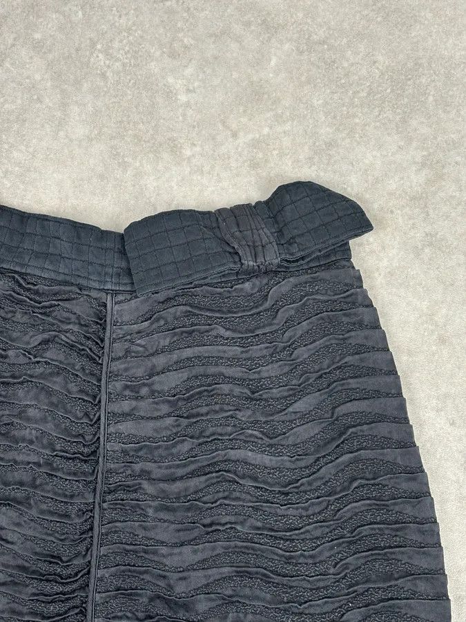 Prada Prada Black Silk Ruched Skirt Size 26" / US 2 / IT 38 - 5 Thumbnail