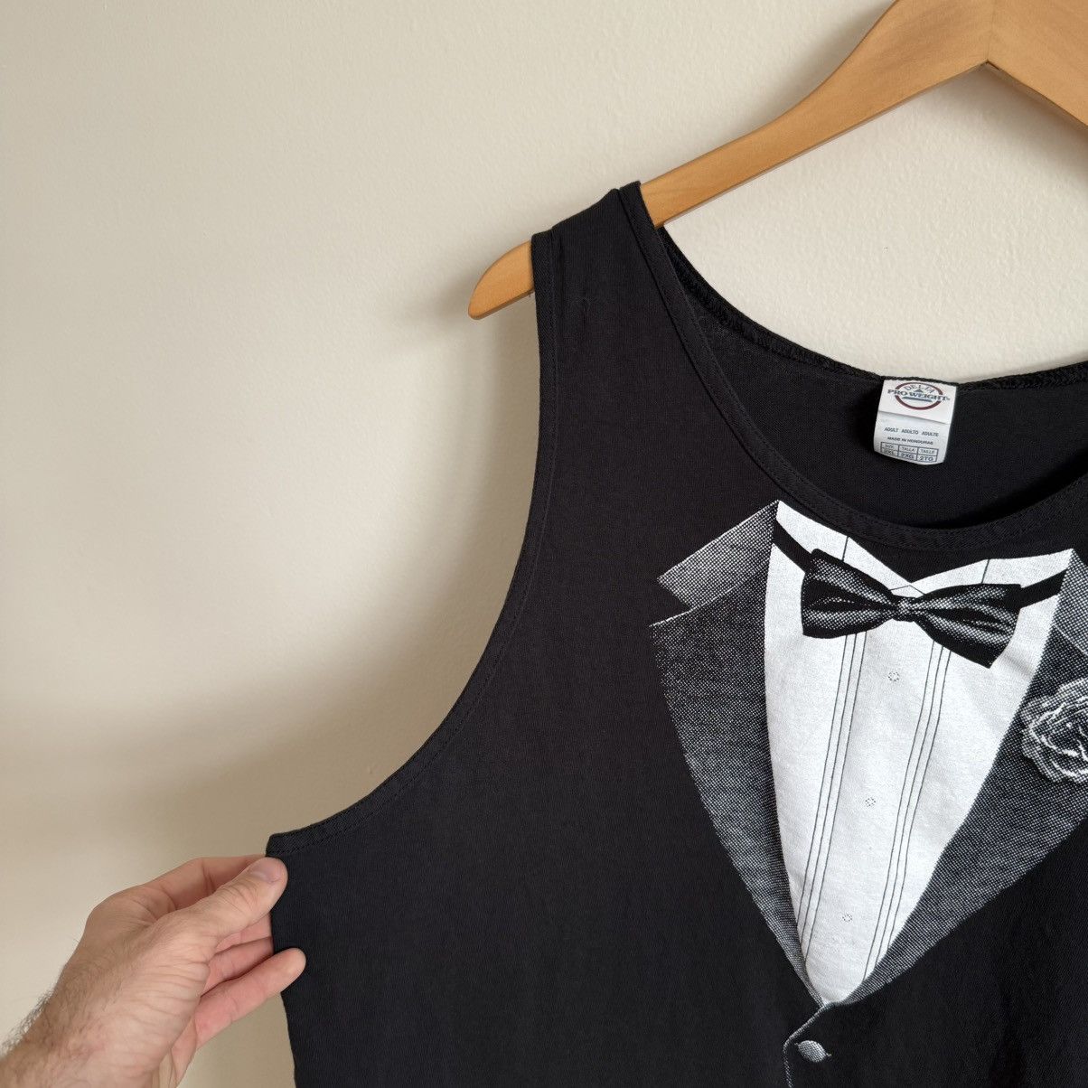 Vintage Vintage Tuxedo Tank Top Delta Pro Graphic Sleeveless Shirt Size US XXL / EU 58 / 5 - 6 Thumbnail