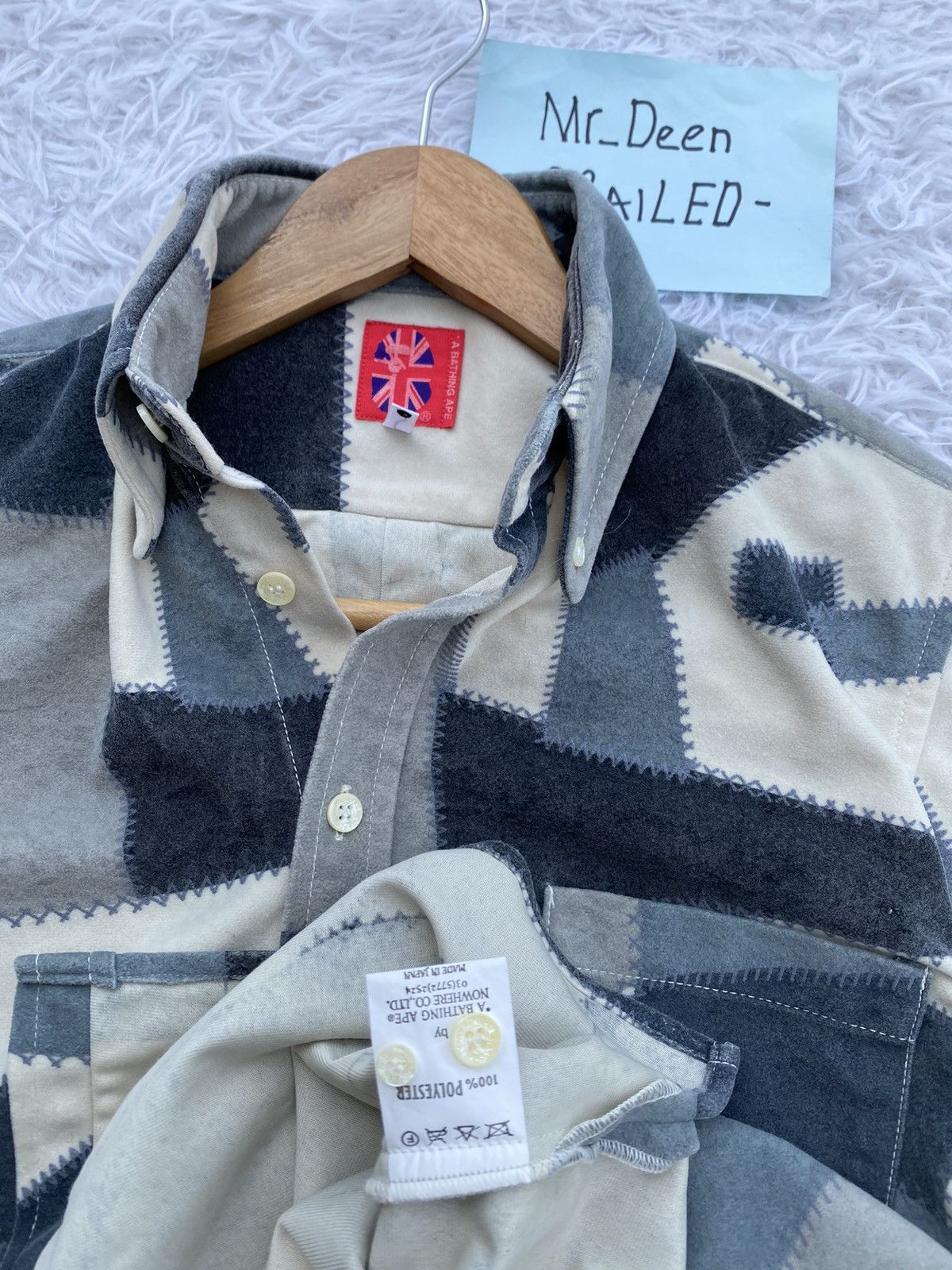 Bape Rare Vintage BAPE Monogram Buttons Shirt Size US S / EU 44-46 / 1 - 9 Thumbnail