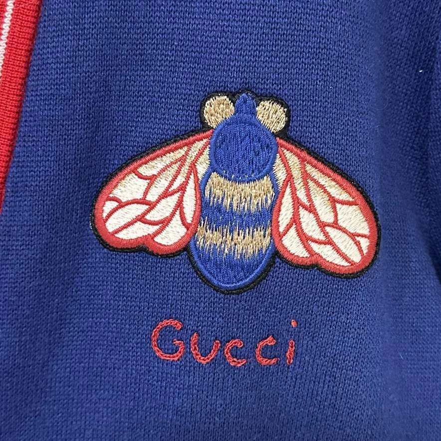 Gucci GUCCI Classic Stripe Navy Blue Cardigan Sweater S Size S / US 4 / IT 40 - 6 Thumbnail