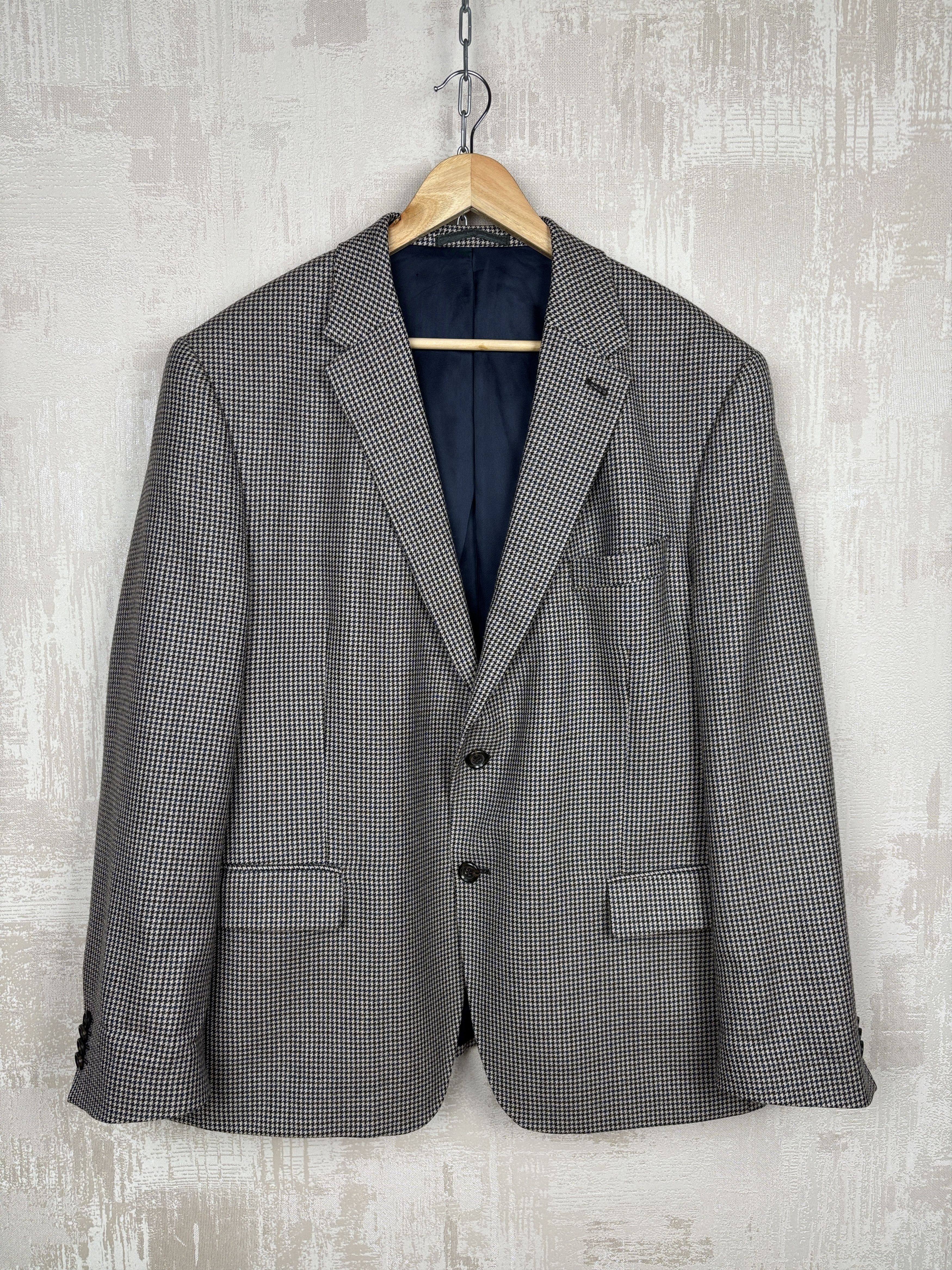Marks & Spencer Marks and Spencer Wool Houndstooth Blazer Lanificio Campore Size 46R - 2 Thumbnail