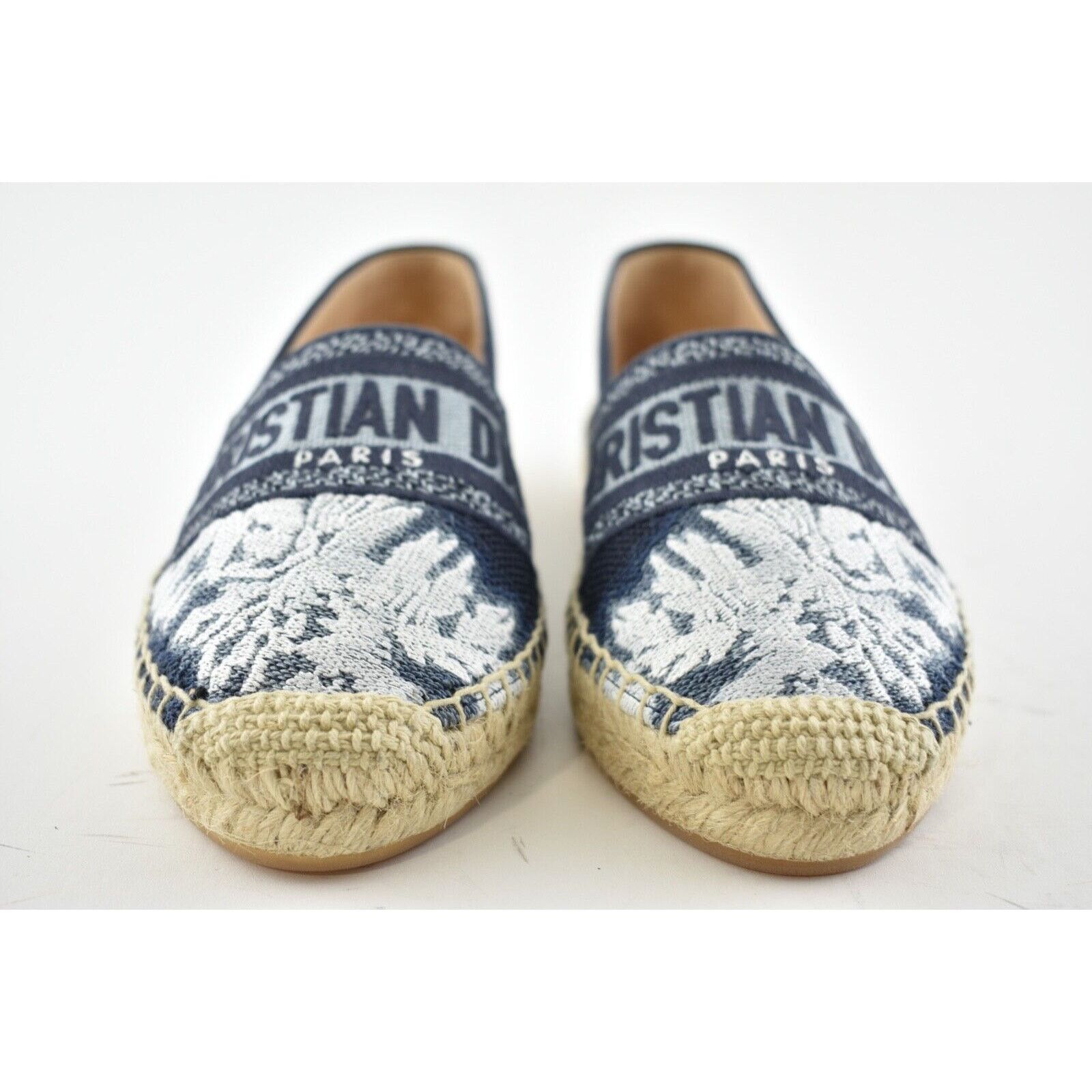 Dior Dior Granville Tie Dye Denim Blue White Logo Embroidered Size US 6.5 / IT 36.5 - 5 Thumbnail