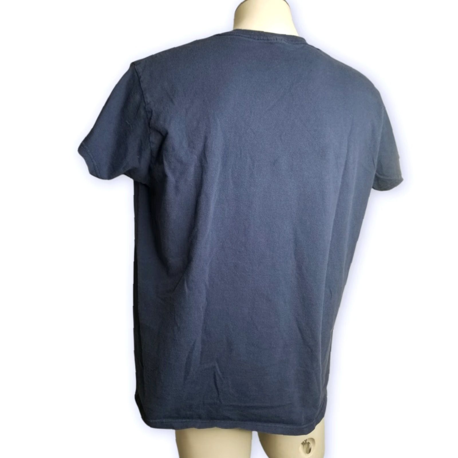 Native Womens XL T Shirt Sioux Standing Rock Native Protest Dakota Pipeline Distressed Blue Crew Neck Short Sleeve Size XL / US 12-14 / IT 48-50 - 4 Thumbnail