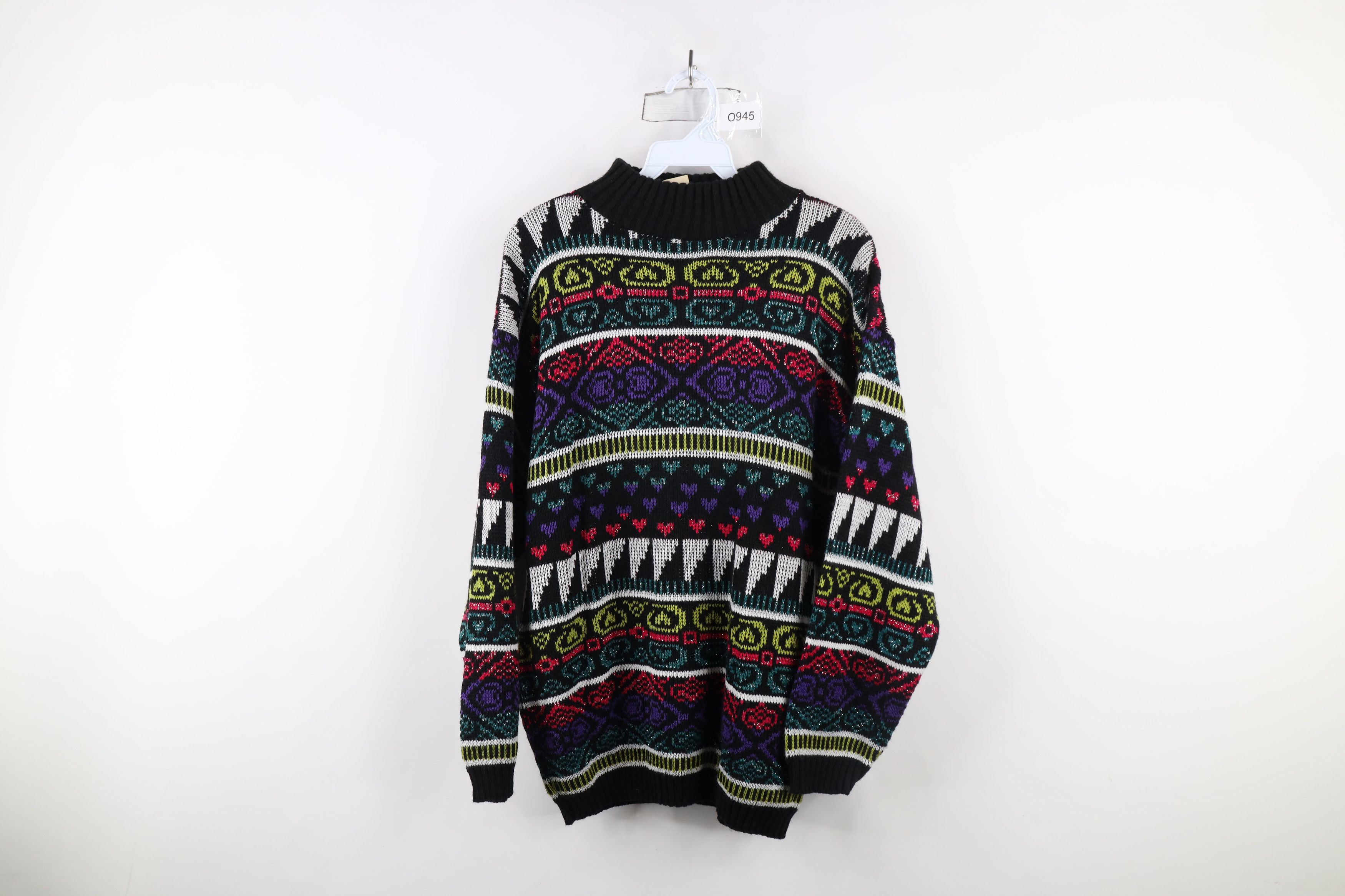 Vintage Vintage 90s Fairy Kei Kawaii Knit Mock Neck Sweater USA Size M / US 6-8 / IT 42-44 - 1 Thumbnail