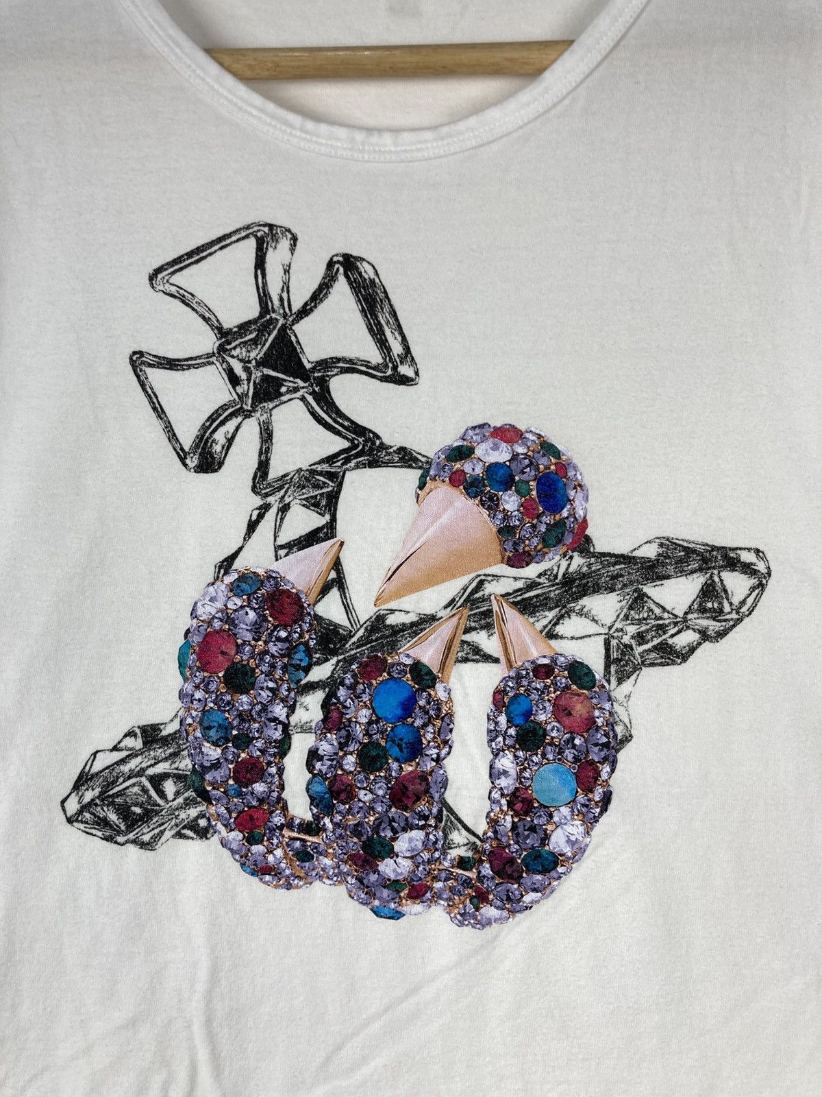 Vivienne Westwood Vivienne Westwood Man Diamond Cross Logo T-Shirt Size 46 Size US M / EU 48-50 / 2 - 6 Thumbnail