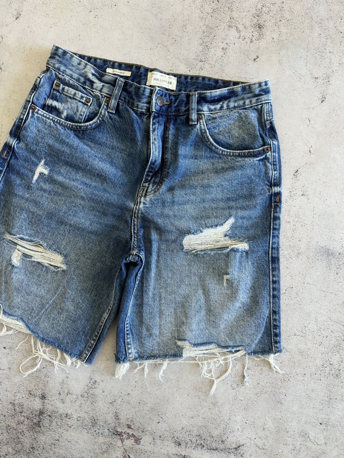 Pull & Bear Pull & Bear Blue Denim Jeans Shorts 32 Size US 32 / EU 48 - 2 Thumbnail
