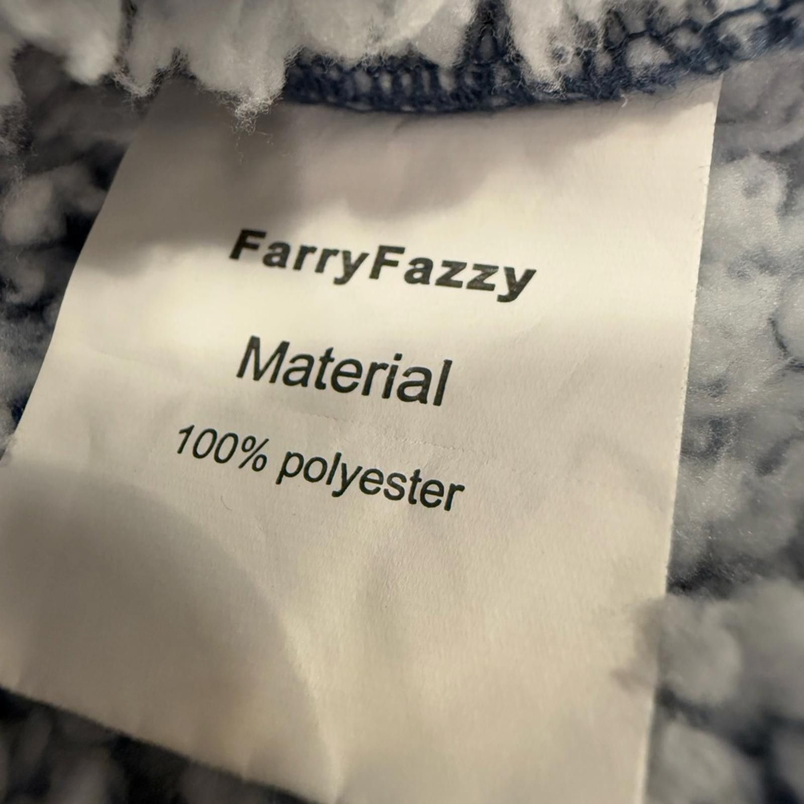 Other Farry Fazzy Oversized light blue hoodie faux fur fleece OS Size ONE SIZE - 5 Thumbnail