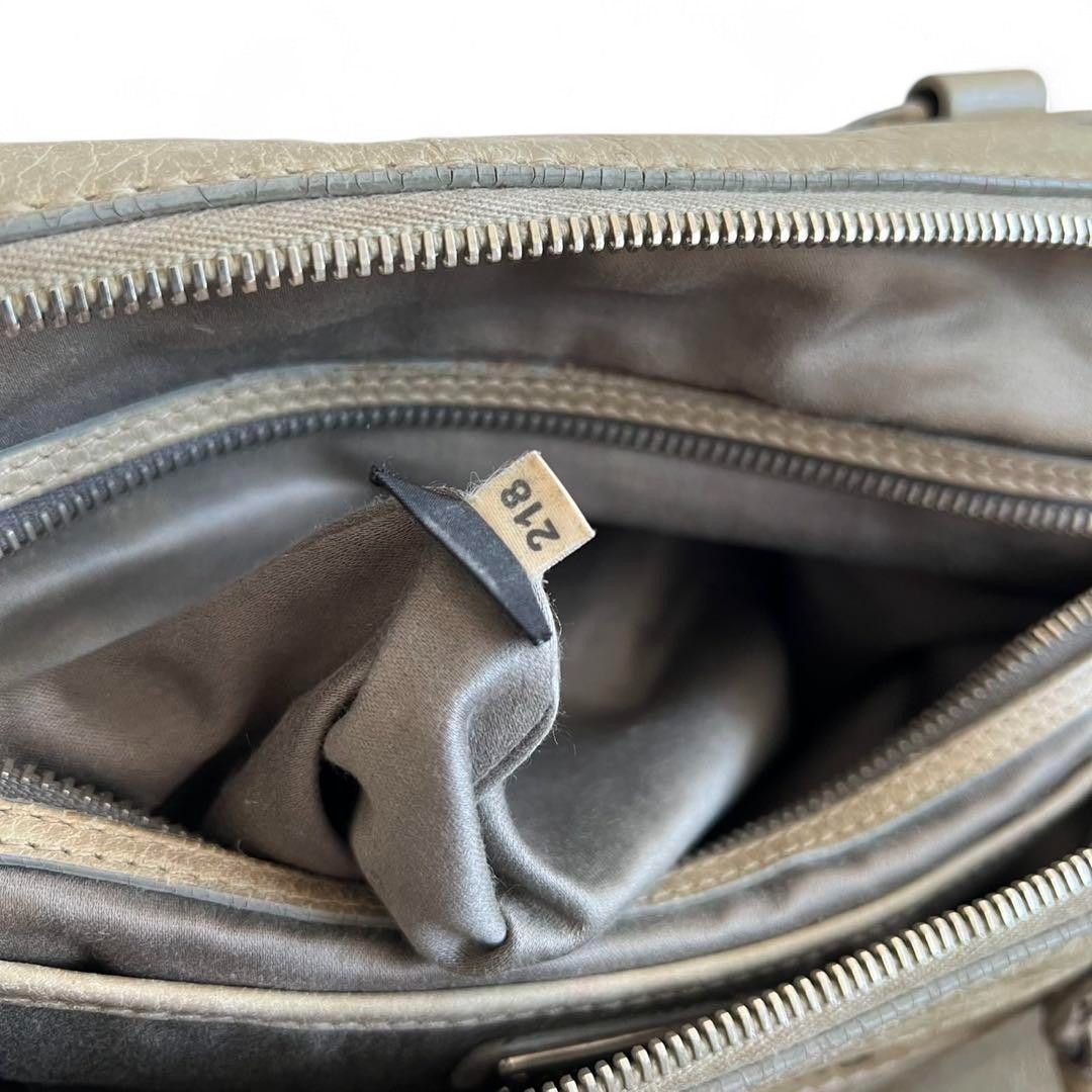 Miu Miu Miu Miu - Studded Crystal Handbag Calf Leather Gray Heart Size ONE SIZE - 10 Thumbnail