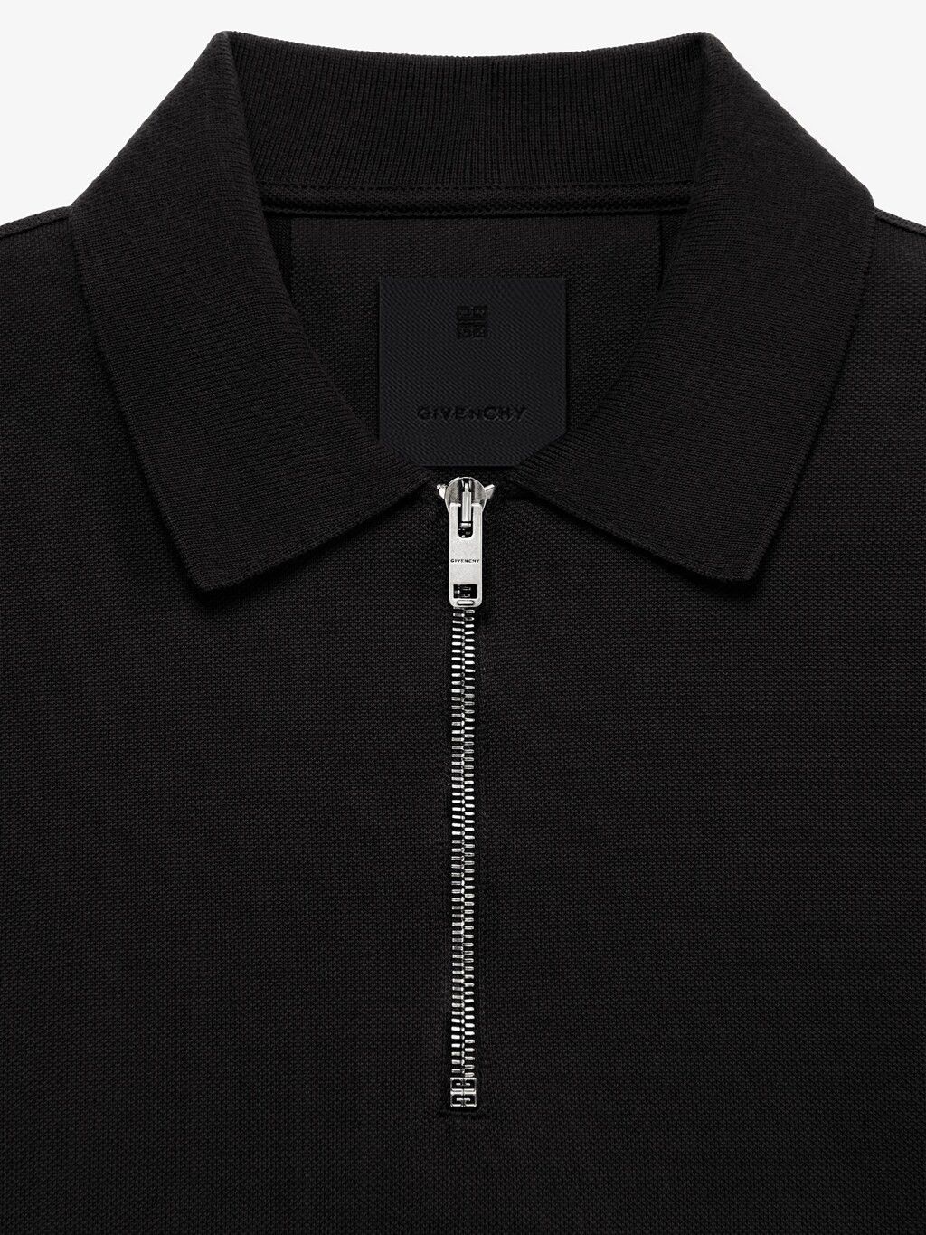 Givenchy o1srvl11e0625 Archetype Zipped Polo Shirt in Black Size US L / EU 52-54 / 3 - 2 Thumbnail