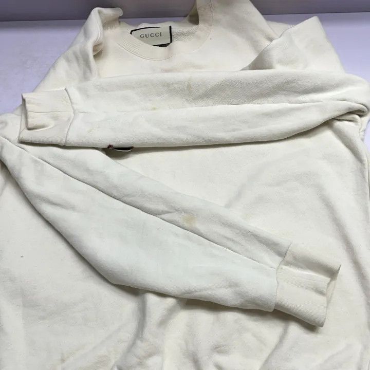 Gucci Gucci Gucci Casual Crewneck Sweatshirt in Off-White -2506 Size US XS / EU 42 / 0 - 4 Thumbnail