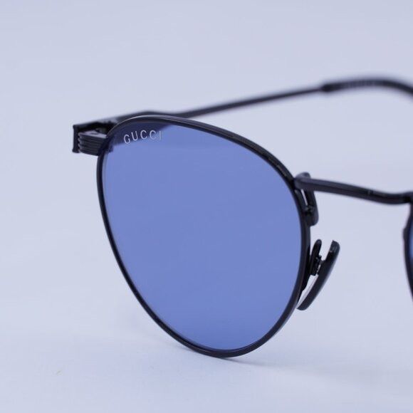 Gucci 🕶️ New Gucci GG1875S 004 Sunglasses - Black Frame, Blue Size ONE SIZE - 4 Thumbnail