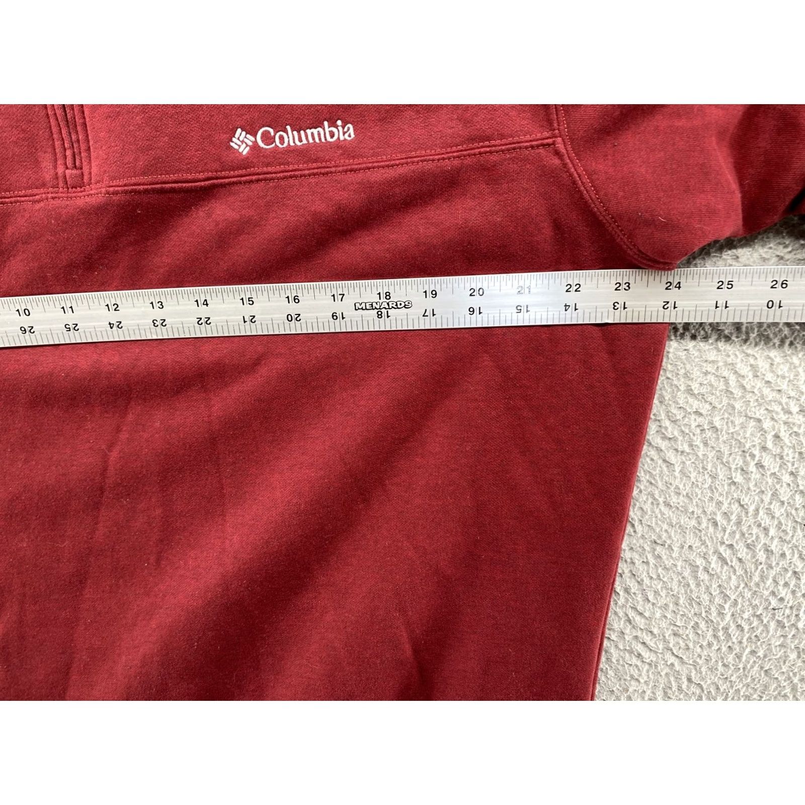 Vintage Columbia Mens Pullover Red 1/4 Zipper Knit Mock Neck Sweater Jacket Cotton XL Regular Casual Size US XL / EU 56 / 4 - 5 Thumbnail
