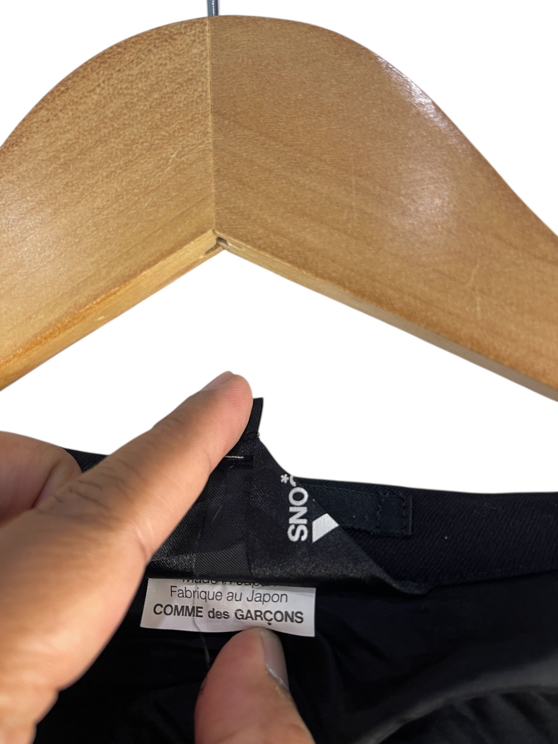 Comme des Garcons CDG BLACK Curved Panel Wool Blazer Japanese Avant Tailoring Size S / US 4 / IT 40 - 14 Thumbnail