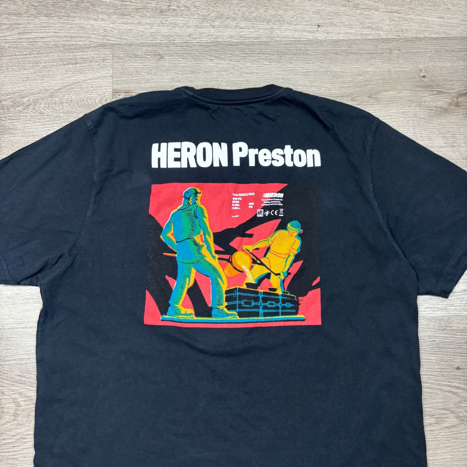 Heron Preston Heron Preston Black Metal Worker SS19 Tee Shirt Men's XL Size US XL / EU 56 / 4 - 4 Thumbnail