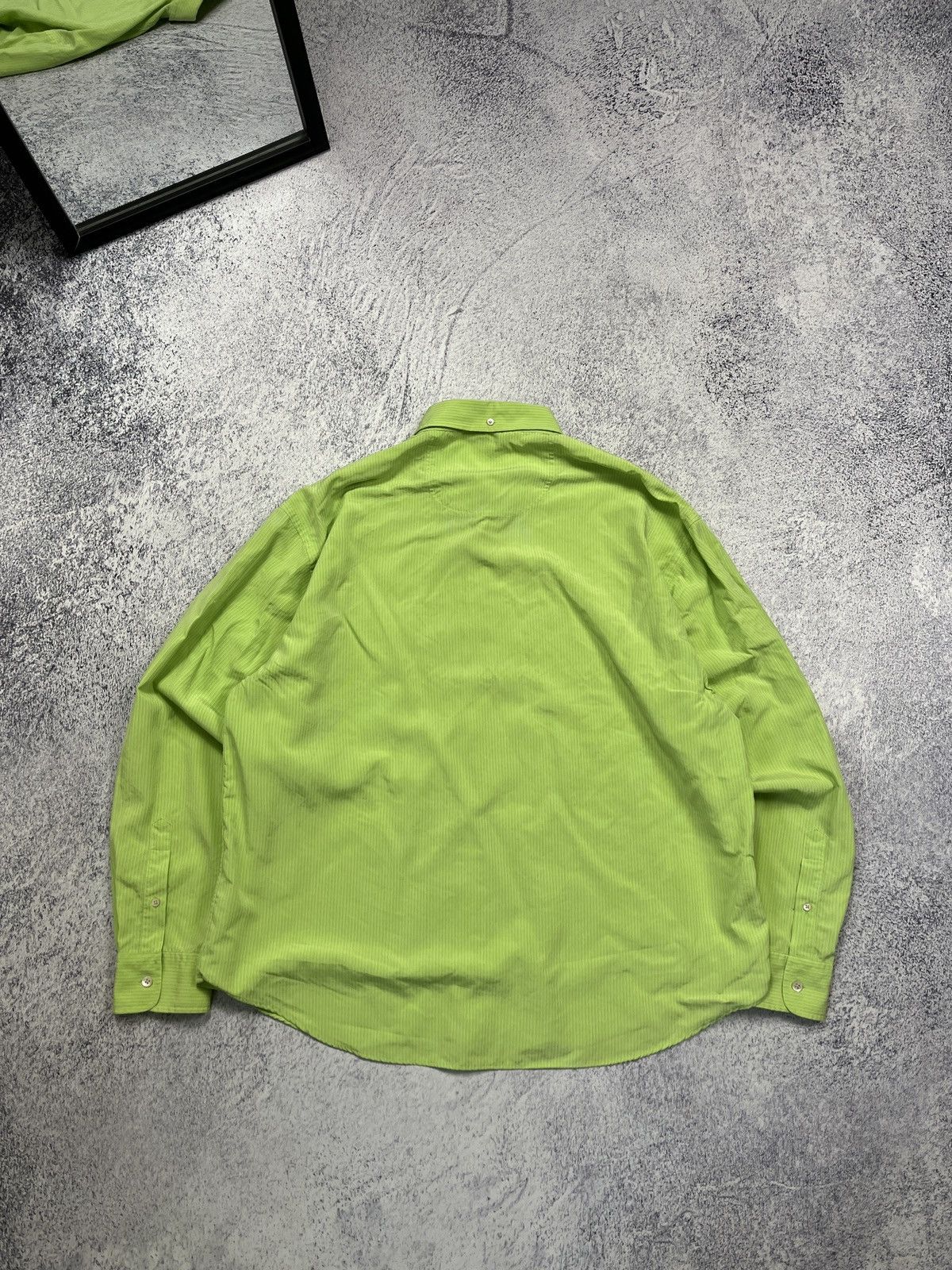 Vintage × Yves Saint Laurent Vintage 90s Yves Saint Laurent Pocket Logo Button Up Shirt Size US XL / EU 56 / 4 - 7 Thumbnail