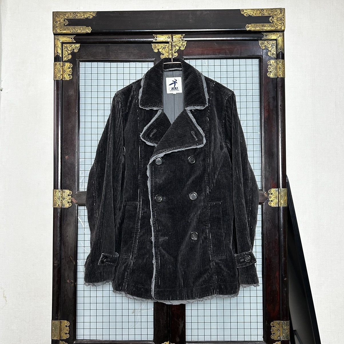 image of Hai Sporting Gear x Issey Miyake Hai Corduroy Jacket in Grey, Men's (Size Medium)