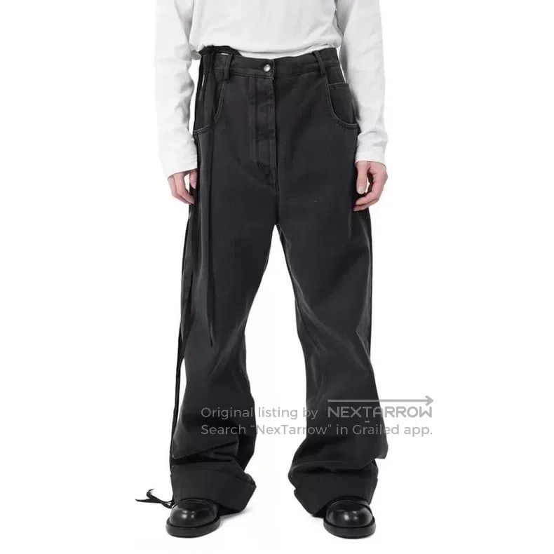 Ann Demeulemeester Ann Demeulemeester Loose Straight Fit Denim Trousers with Size 26" / US 2 / IT 38 - 8 Thumbnail