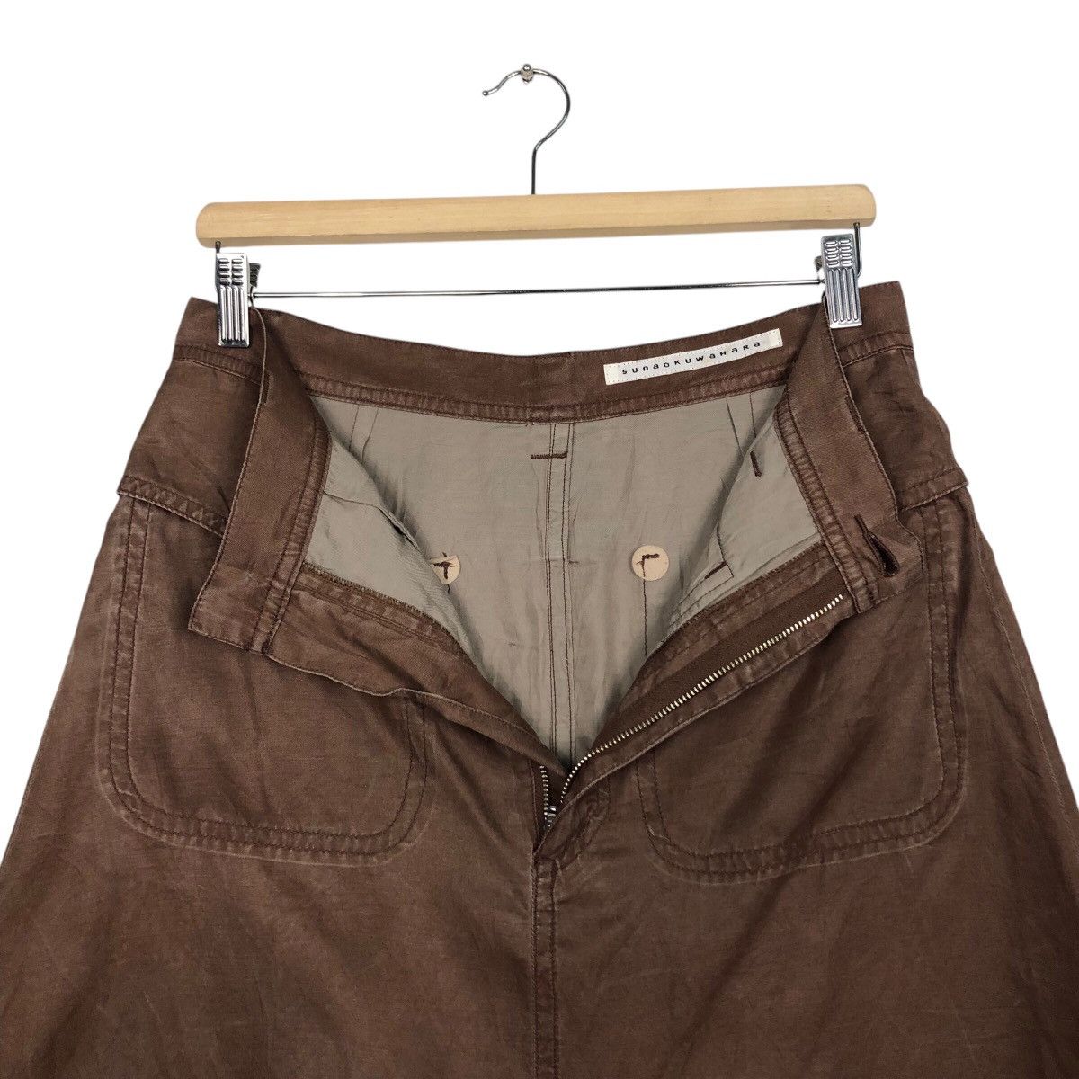 Japanese Brand 📌Rich Brown Vintage Short Pants Sunaokuwahara Issey Miyake Size 30" / US 8 / IT 44 - 14 Thumbnail