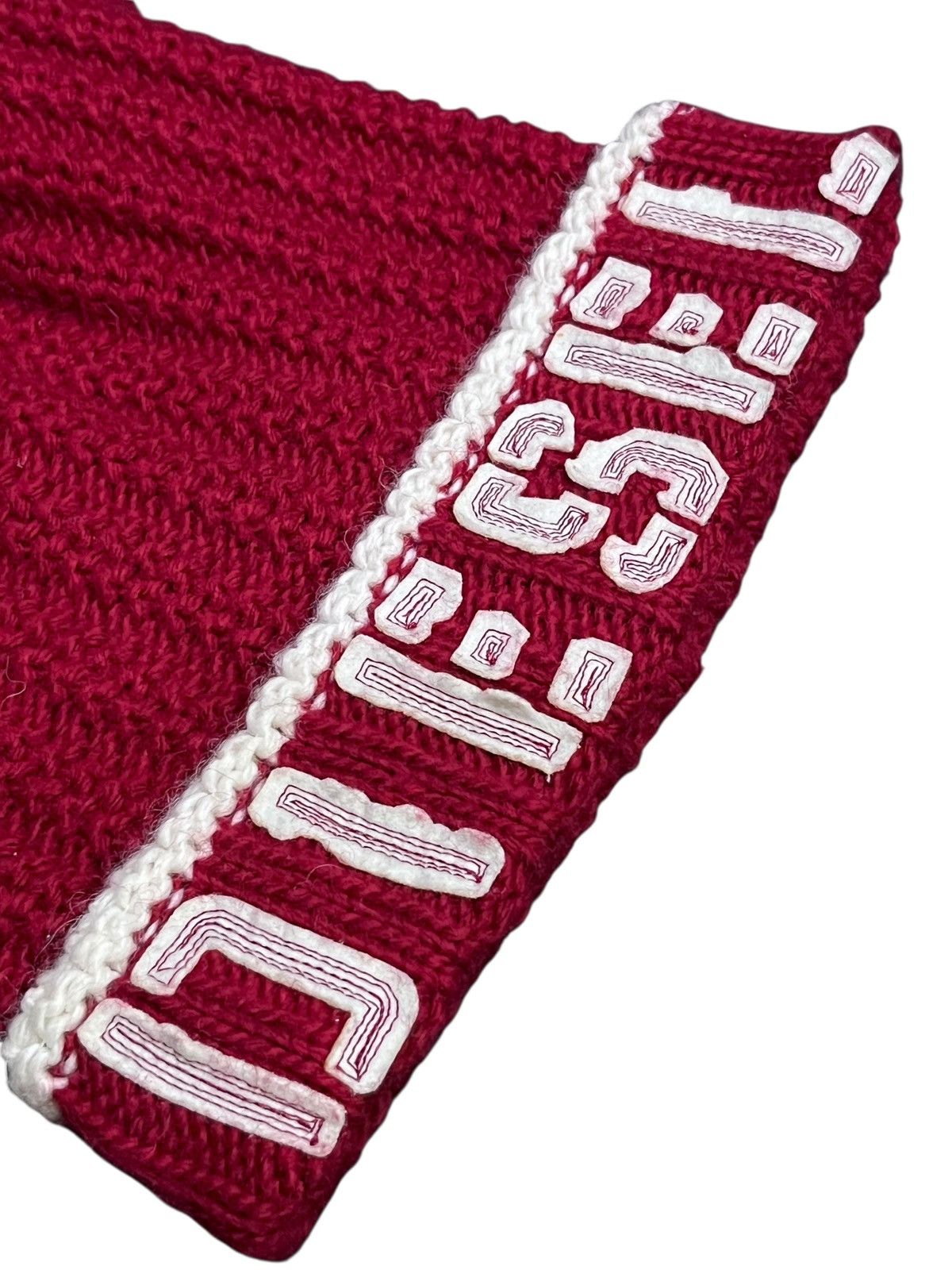 Diesel Vintage Diesel AcrylicWool Knit Elf Beanie with Pom Poms Y2K Size ONE SIZE - 4 Thumbnail