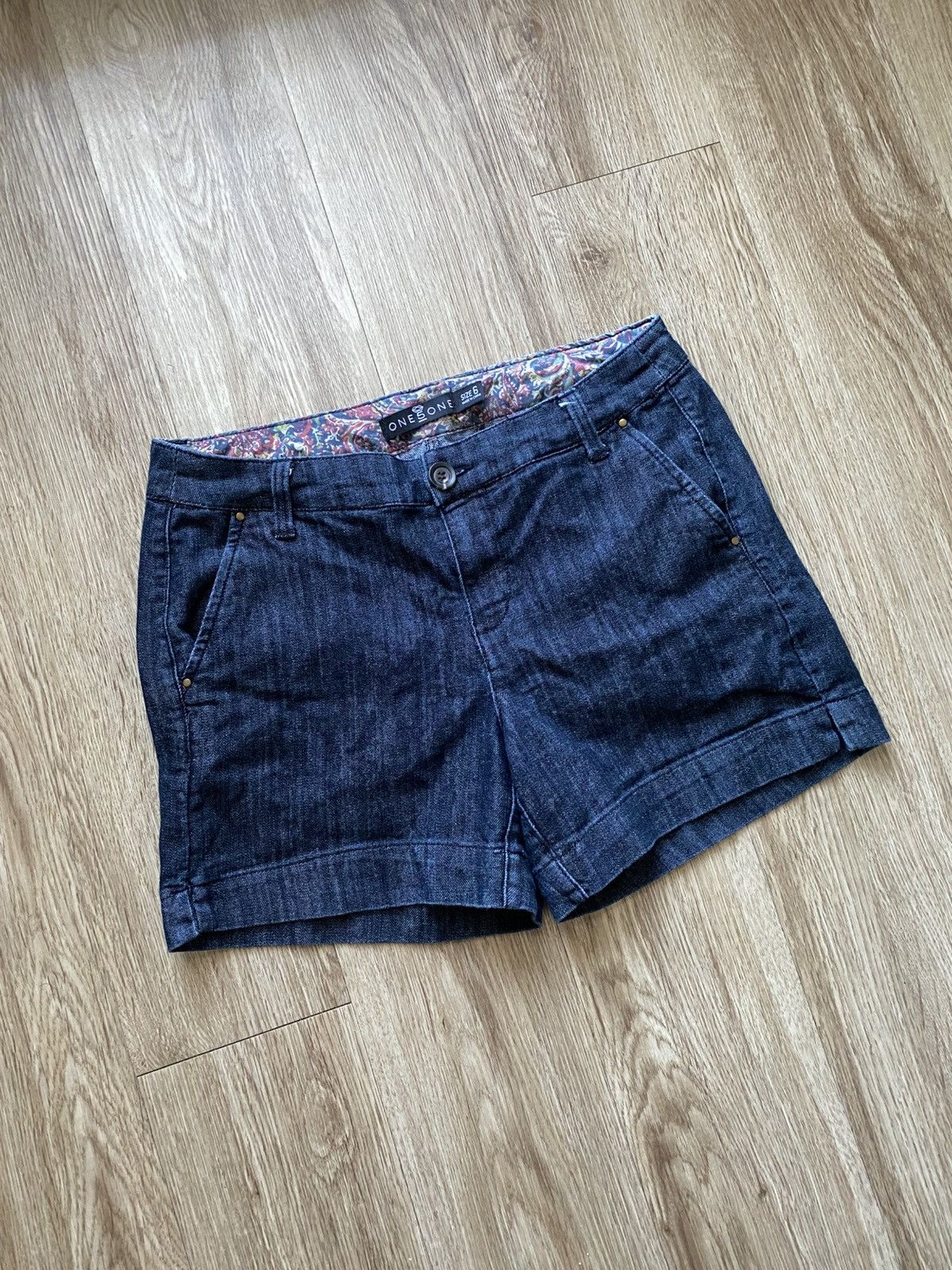 Other Y2K 00s Dark Denim Shorts Size 30" / US 8 / IT 44 - 2 Thumbnail