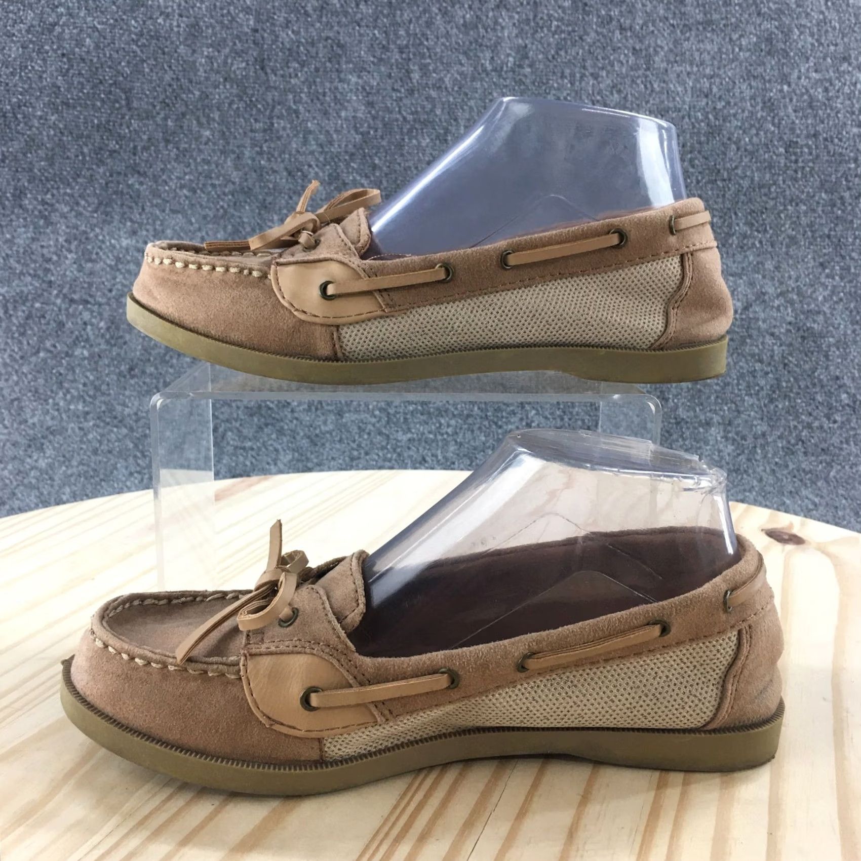 American Eagle Outfitters American Eagle Outfitters Shoes Womens 6 Boat Brown Fabric Lace Up Low Top Casual Comfort Boys? Size M / US 6-8 / IT 42-44 - 2 Thumbnail
