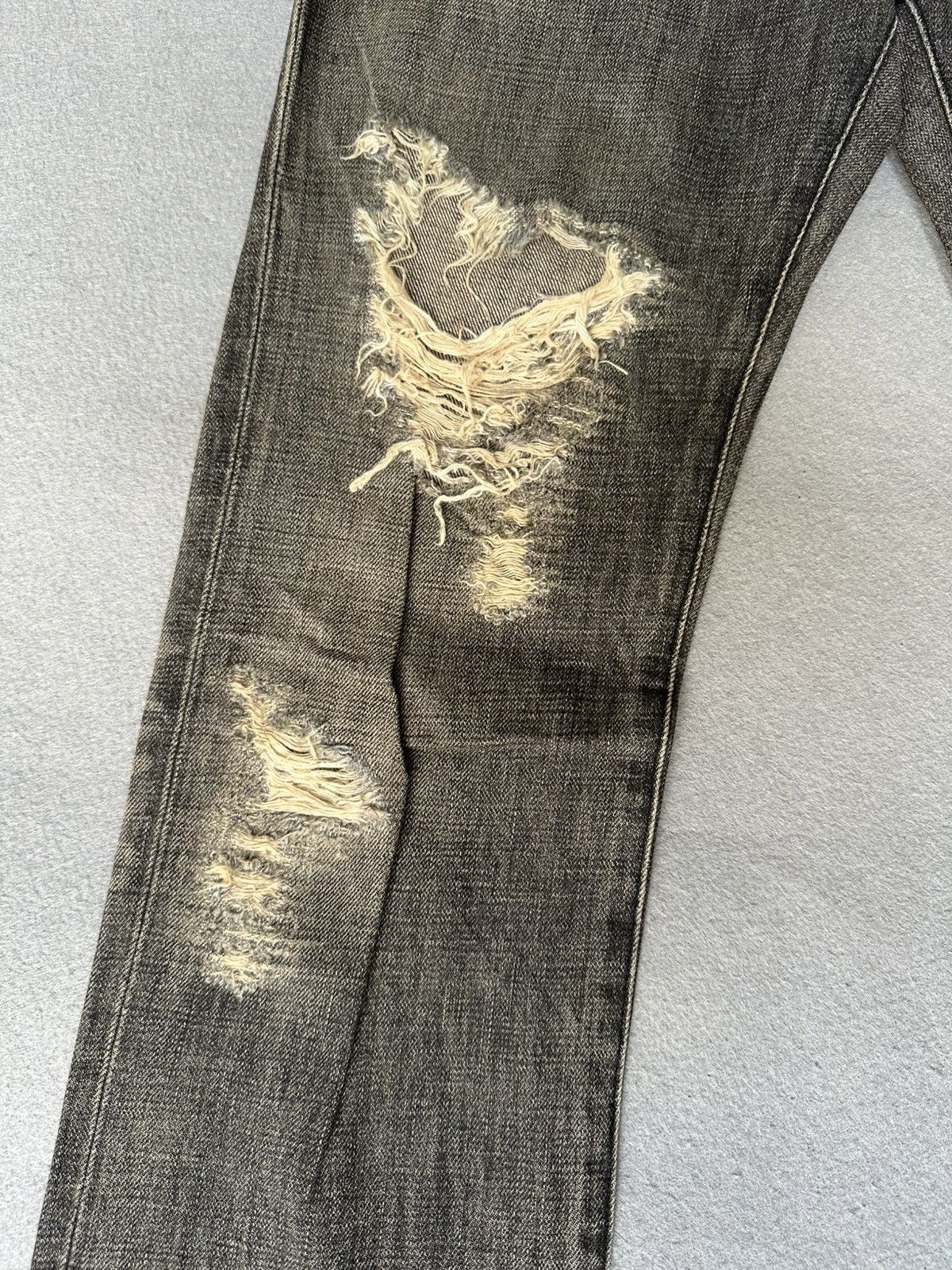 Japanese Brand Rico Japan Distressed Denim Size US 32 / EU 48 - 8 Thumbnail