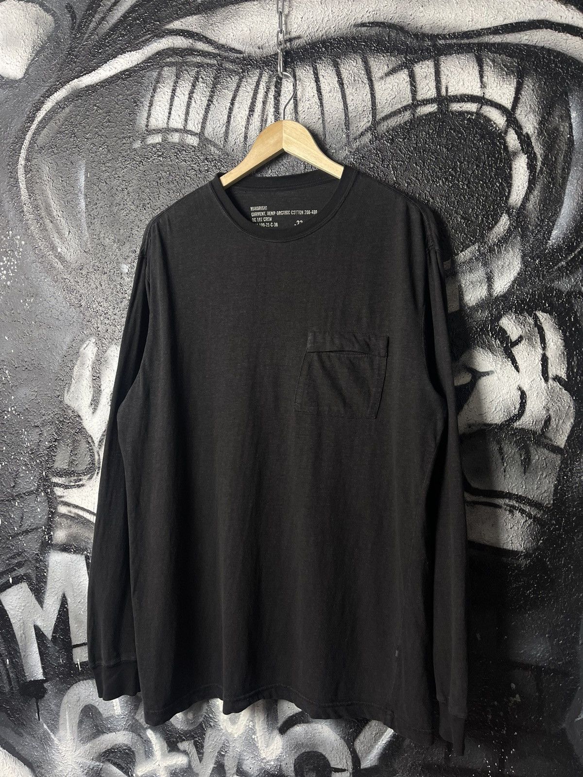Maharishi Maharishi Hemp Organic Cotton L/S Pocket T-Shirt Men’s Size US M / EU 48-50 / 2 - 1 Thumbnail