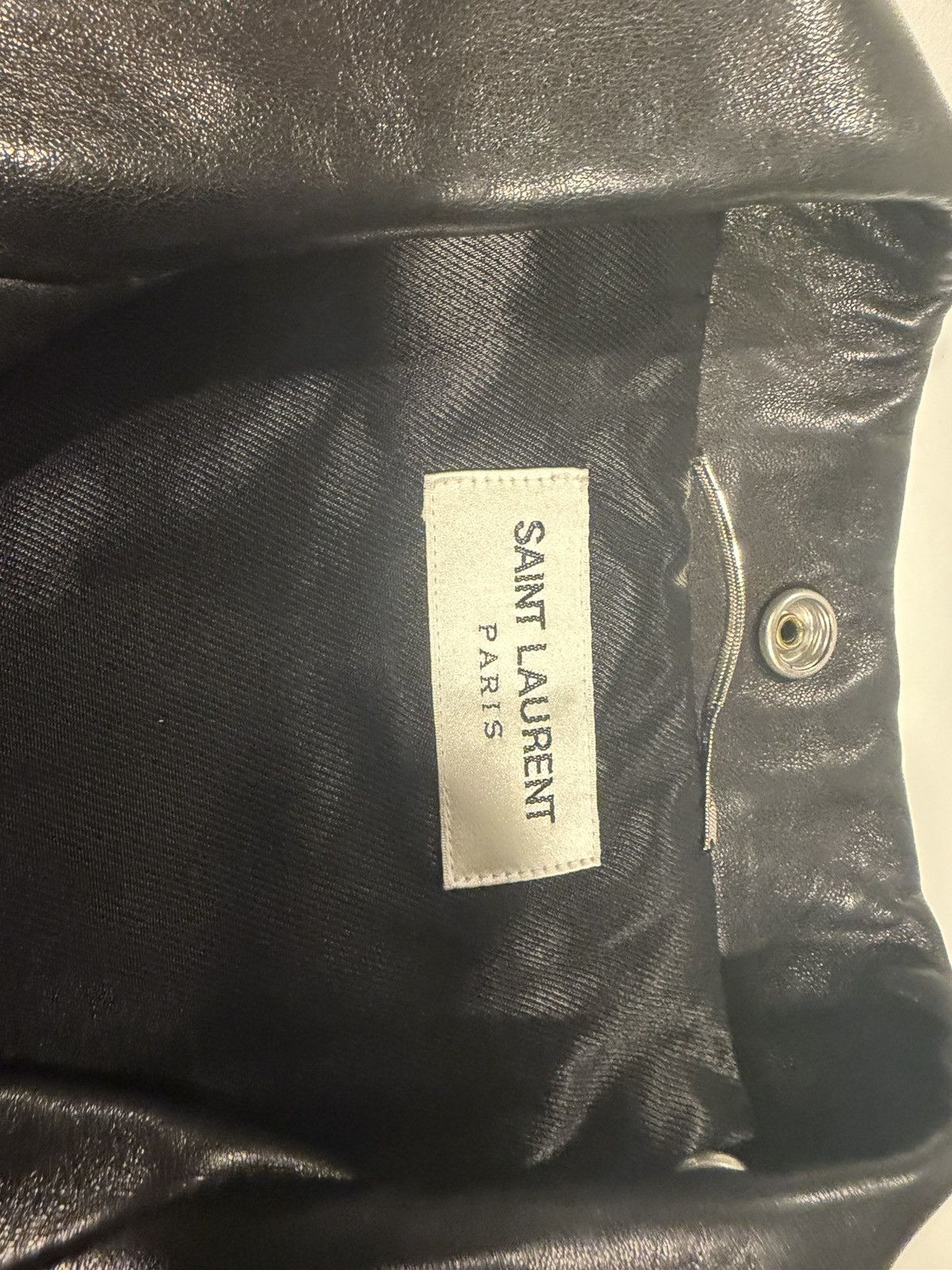 Saint Laurent Paris Saint Laurent Hedi Slimane leather jacket. 56/XL. Size US XL / EU 56 / 4 - 2 Thumbnail