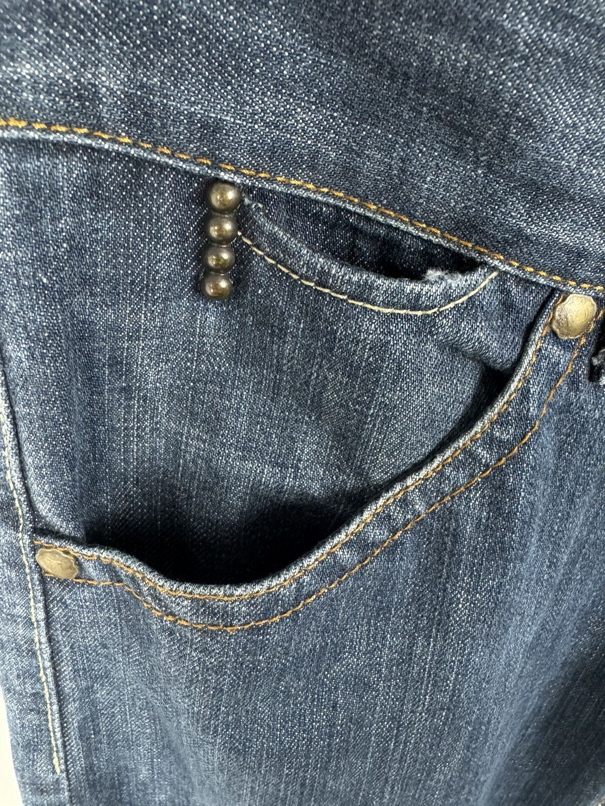 Designer Replay Guccio Low Waist Slim Stretch Waxed Denim Jeans Size US 30 / EU 46 - 9 Thumbnail