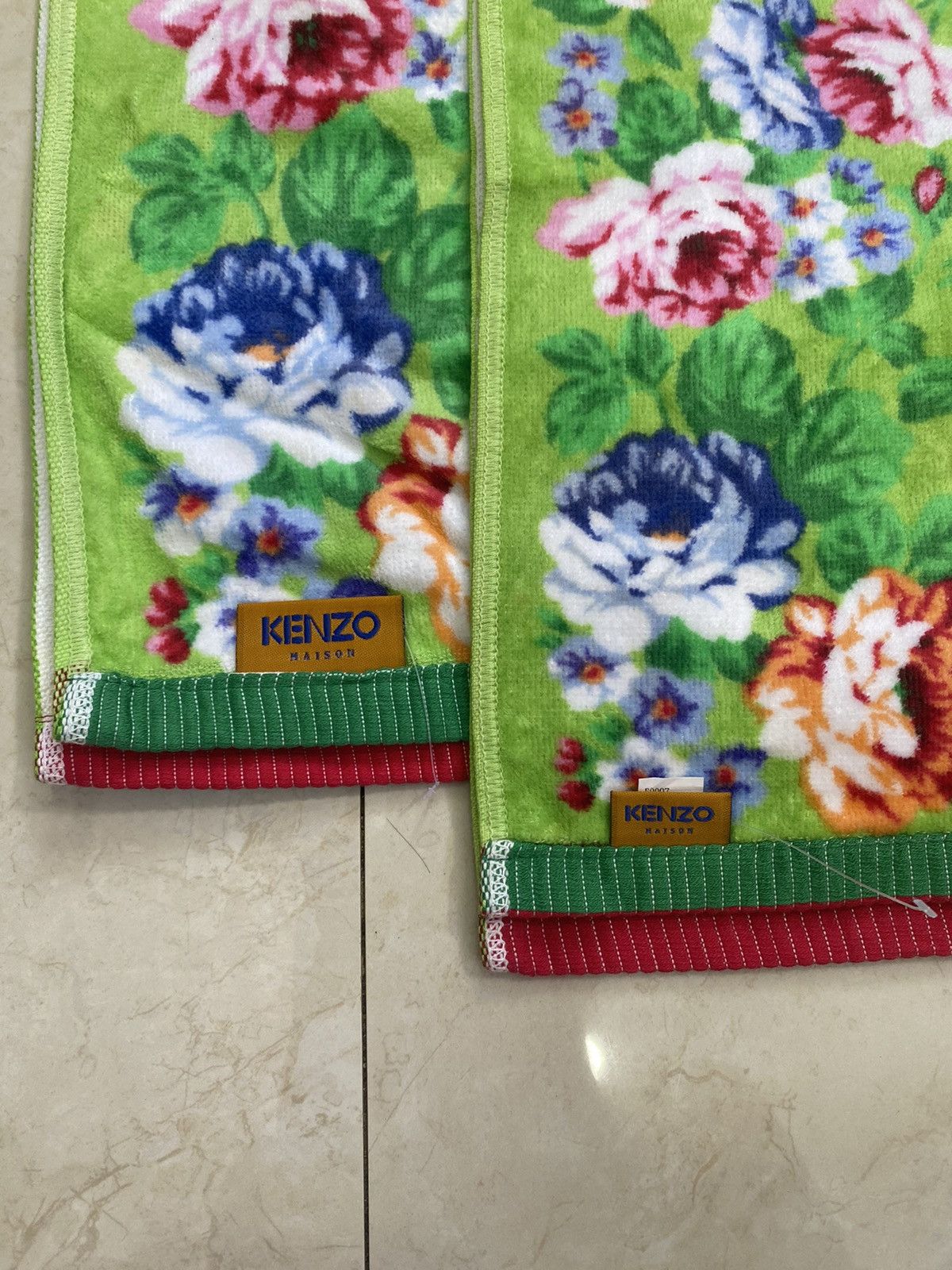 Japanese Brand 💥VINTAGE KENZO Deadstock Set Combo bath & face hand Towel Size ONE SIZE - 3 Thumbnail