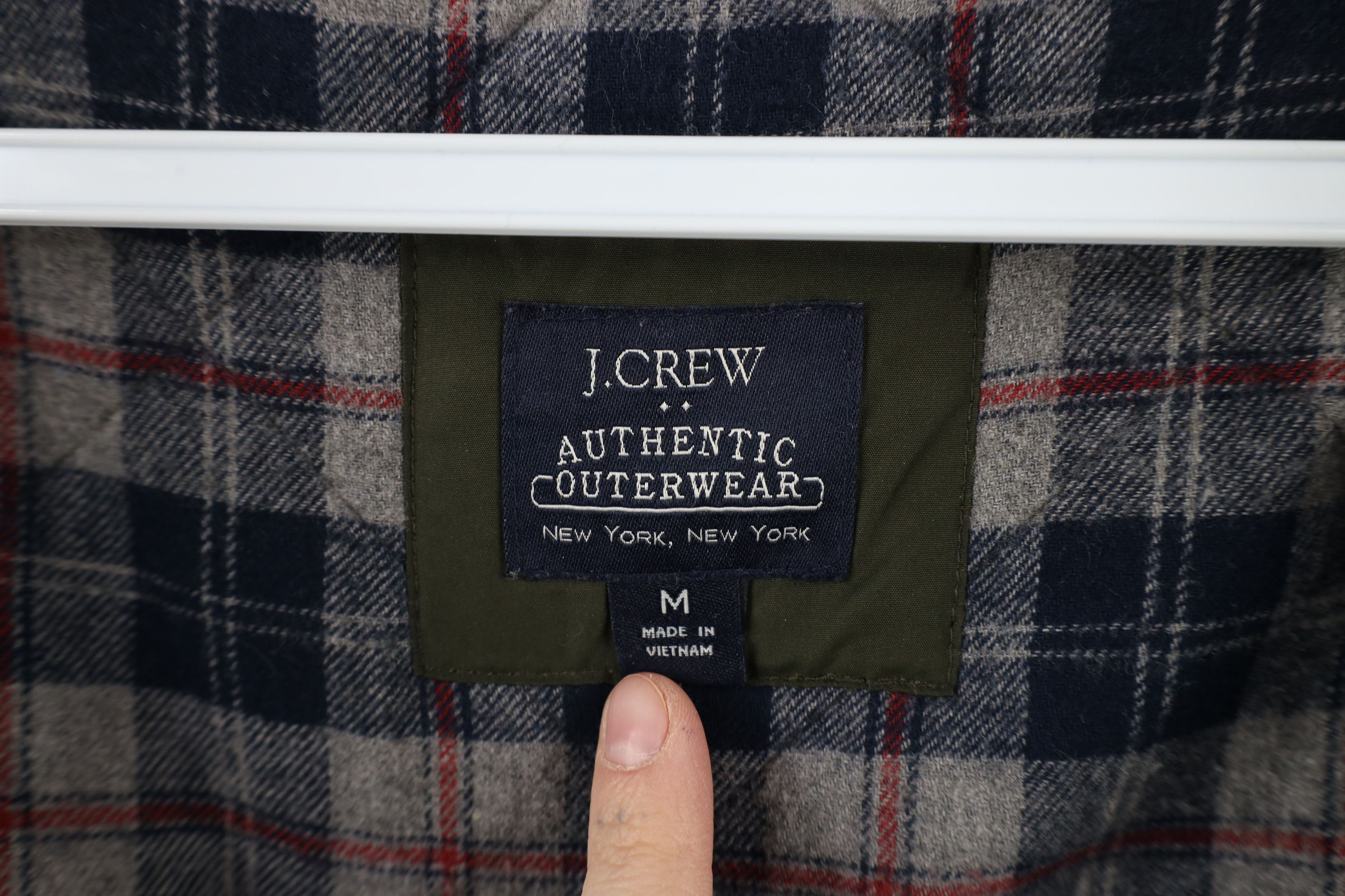 J.Crew × Vintage Vintage Y2K J Crew Lined Quilted Full Zip Vest Jacket Green Size US M / EU 48-50 / 2 - 8 Thumbnail