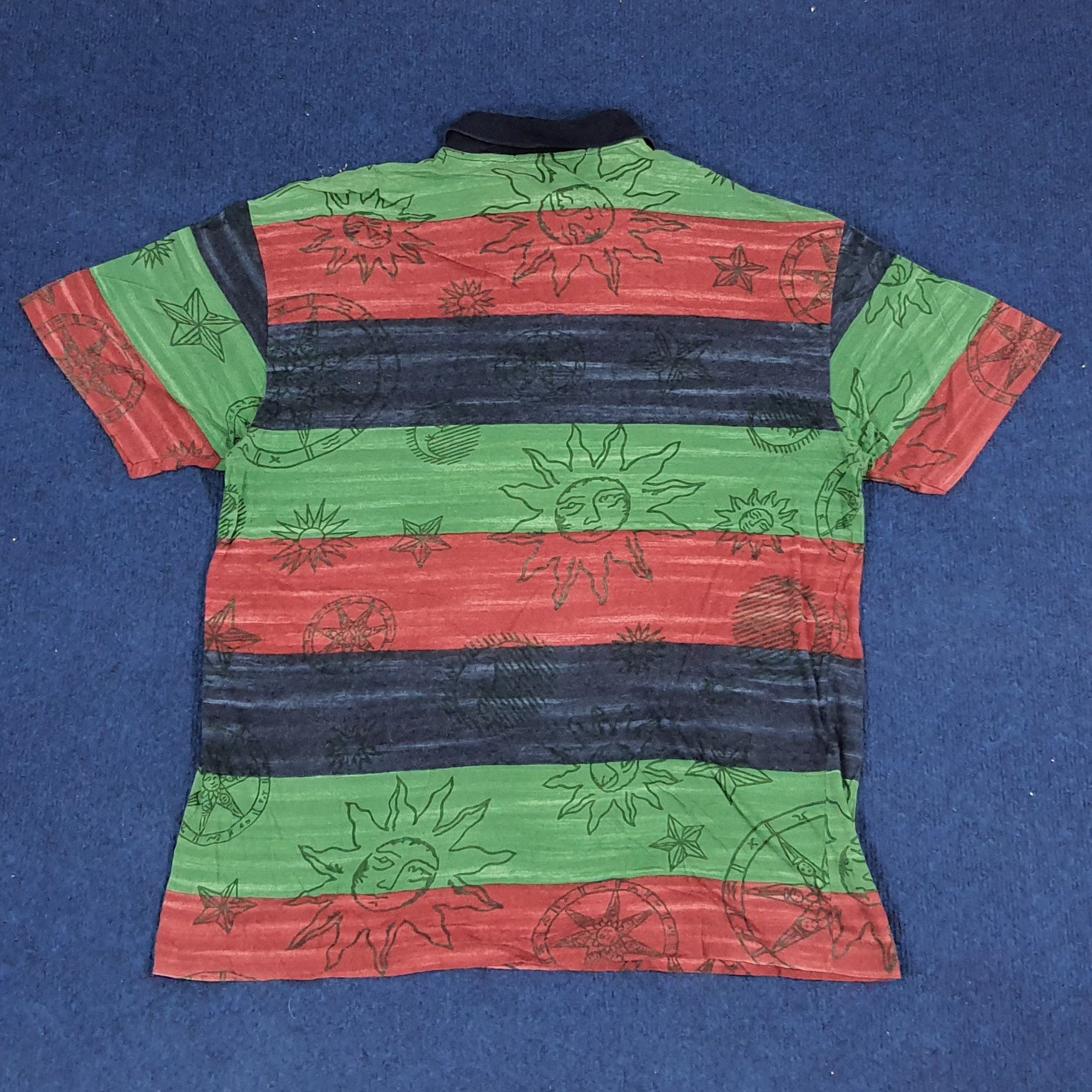 Givenchy × Vintage Vintage Givenchy Striped Designer Polo Shirt Size US M / EU 48-50 / 2 - 2 Thumbnail
