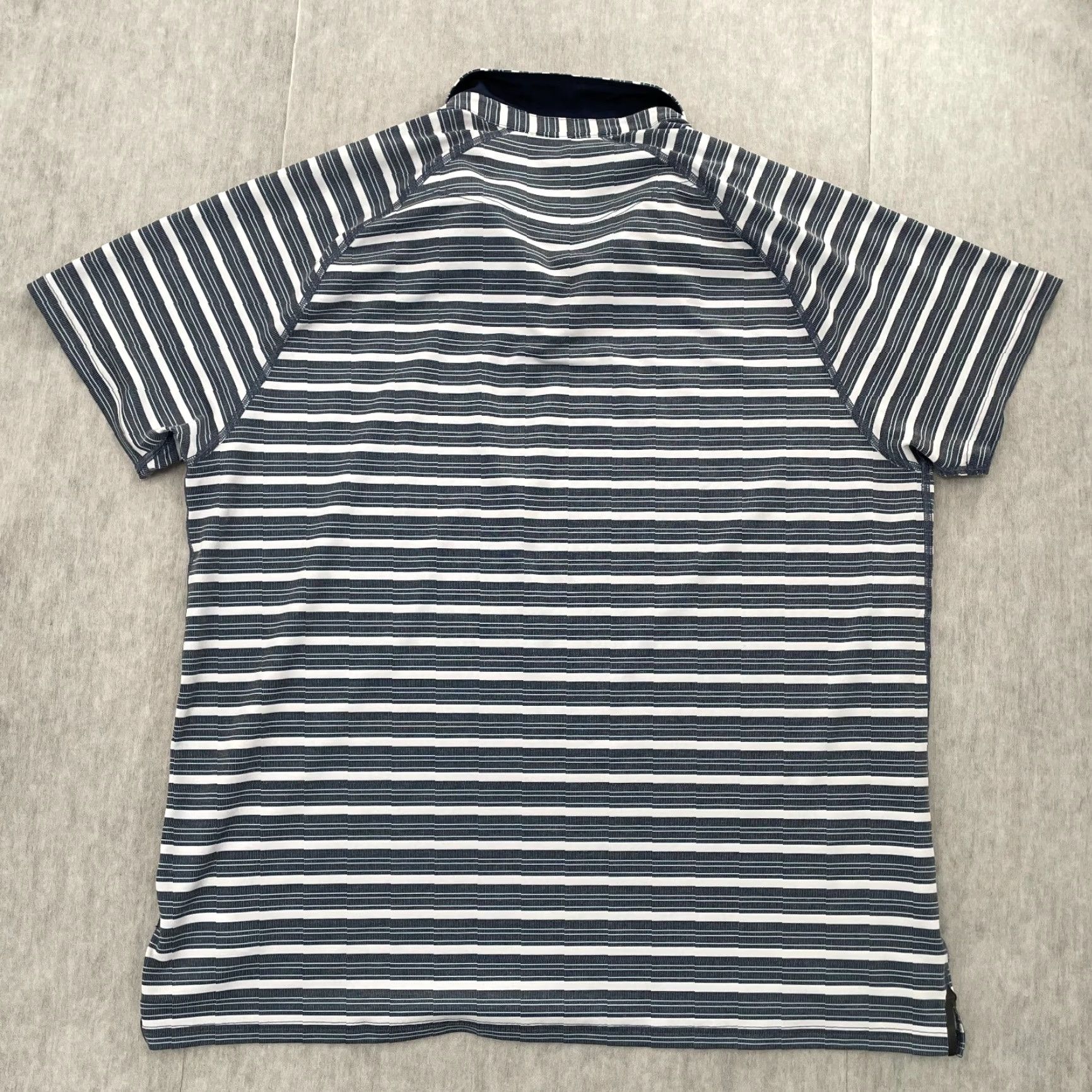 Rhone Rhone Commuter Shirt 2XL Blue Polo Striped Active Logo Mens XXL Adult Size US XXL / EU 58 / 5 - 2 Thumbnail