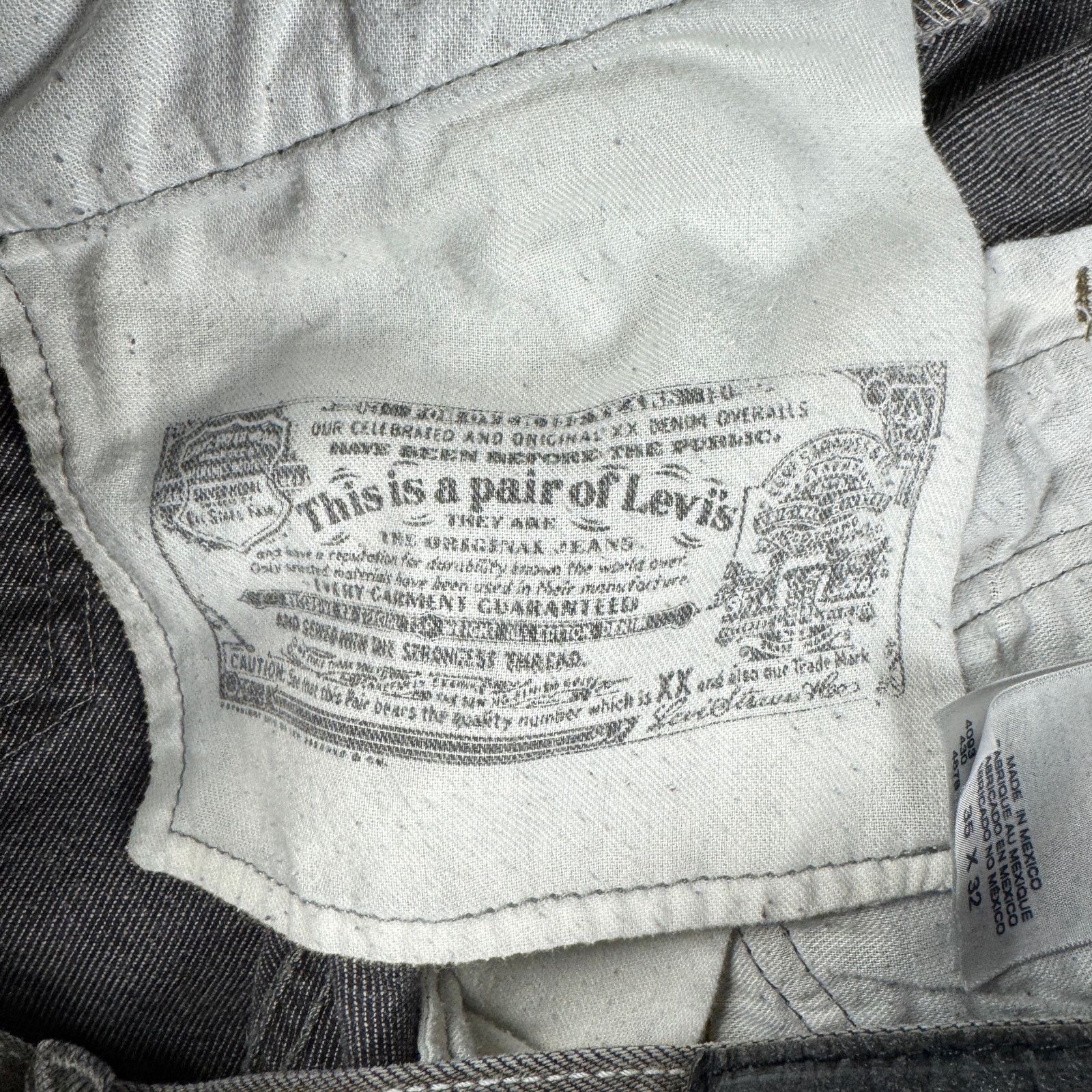 Levi's Y2K Levi’s 501XX Button Fly Jeans Men’s 33x29 Grey Size US 33 - 9 Thumbnail