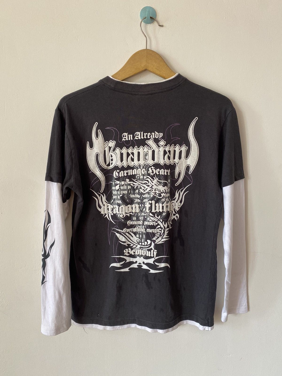 Japanese Brand Beaumere Japanese Guardian Poem Double Layer y2k Longsleeve Size US M / EU 48-50 / 2 - 5 Thumbnail