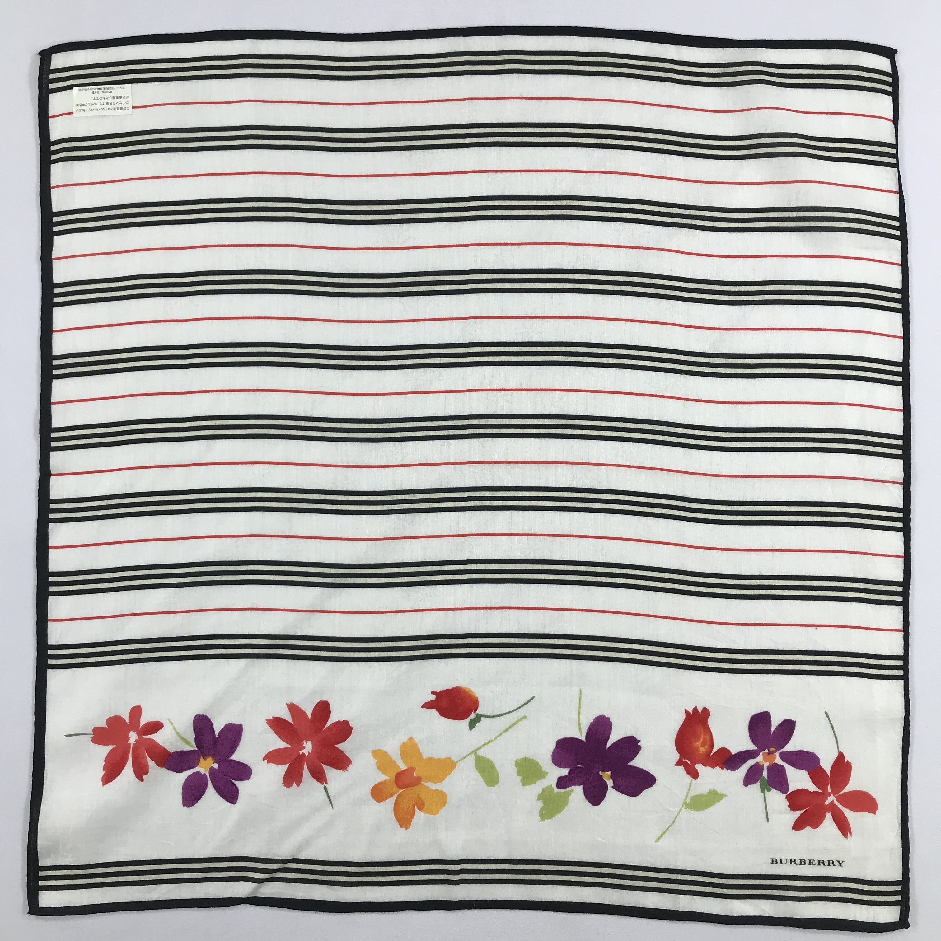 Burberry × Vintage Burberry Bandana / Handkerchief / Neckerchief - S2099 Size ONE SIZE - 1 Thumbnail