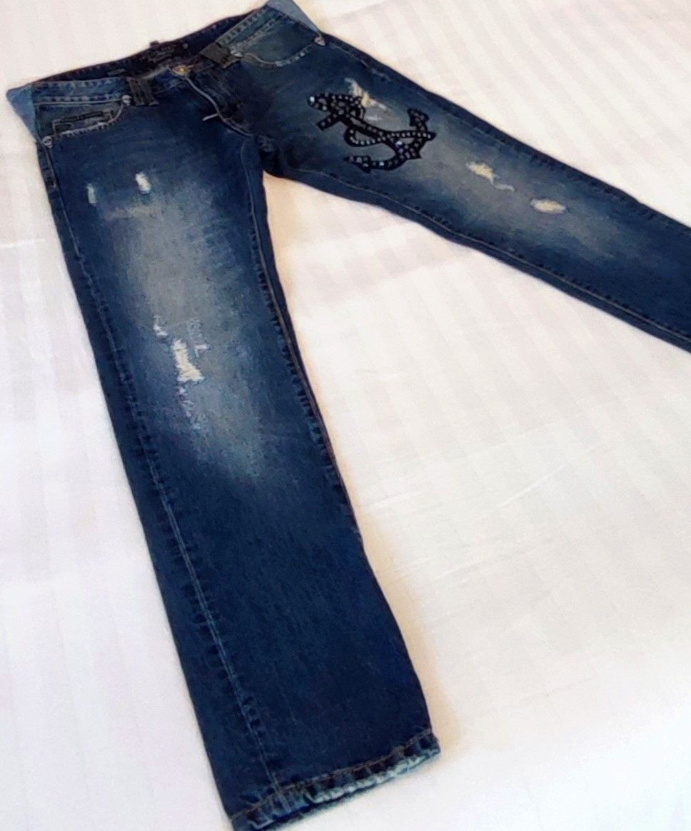 Philipp Plein Jean Illegal fight club straight cut Size US 31 - 3 Thumbnail
