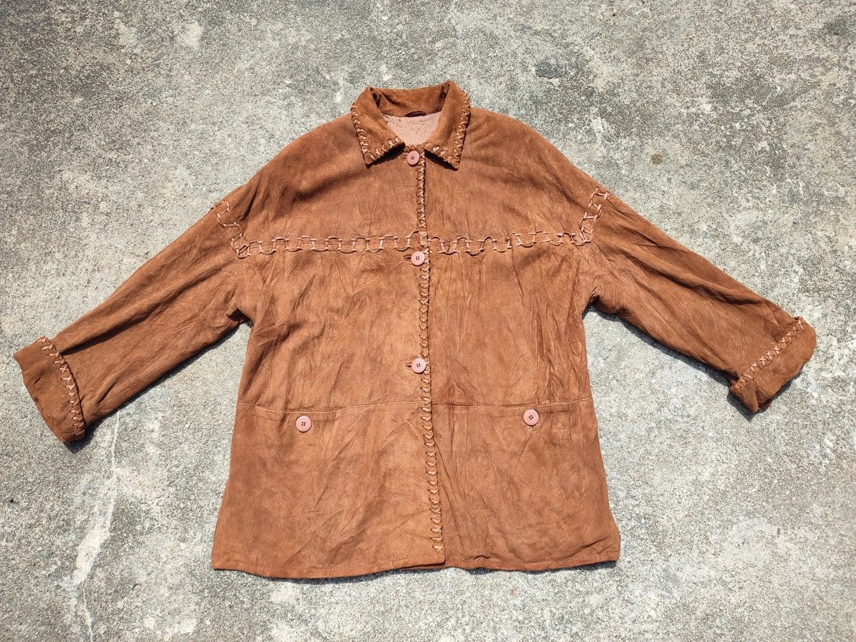 Leather Marco Piergiudi Genuine Leather Jacket – Made in Italy Size US L / EU 52-54 / 3 - 1 Thumbnail