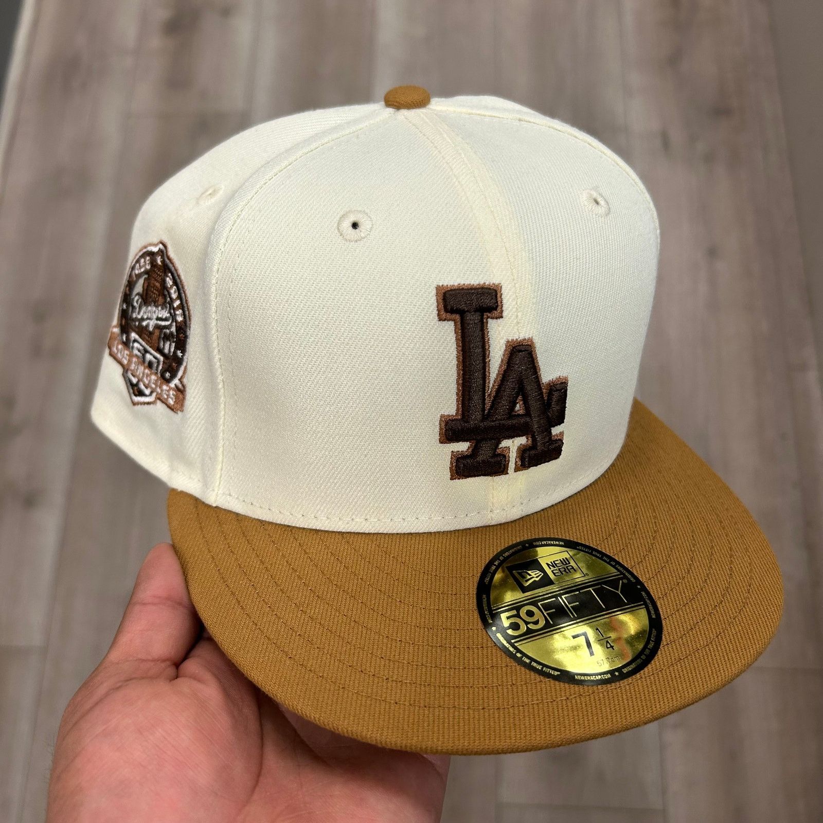 New Era New Era Los Angeles Dodgers fitted hat Cap White Size 7 1/4 Size ONE SIZE - 1 Thumbnail