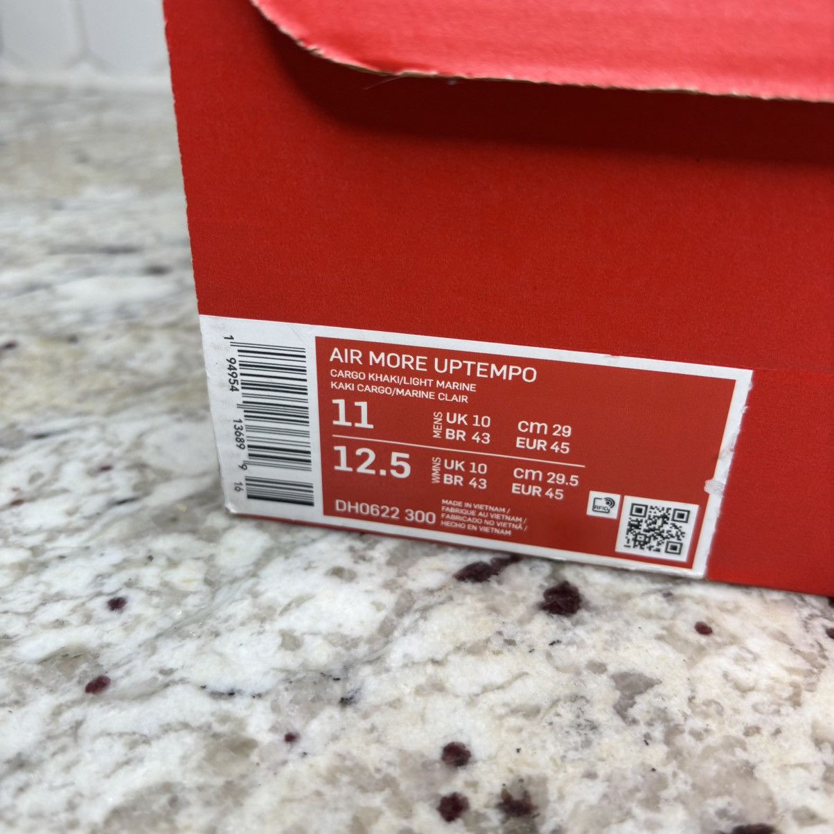 Nike Size 11 - Nike Air More Uptempo Cargo Khaki CLEAN WITH BOX Size US 11 / EU 44 - 18 Thumbnail