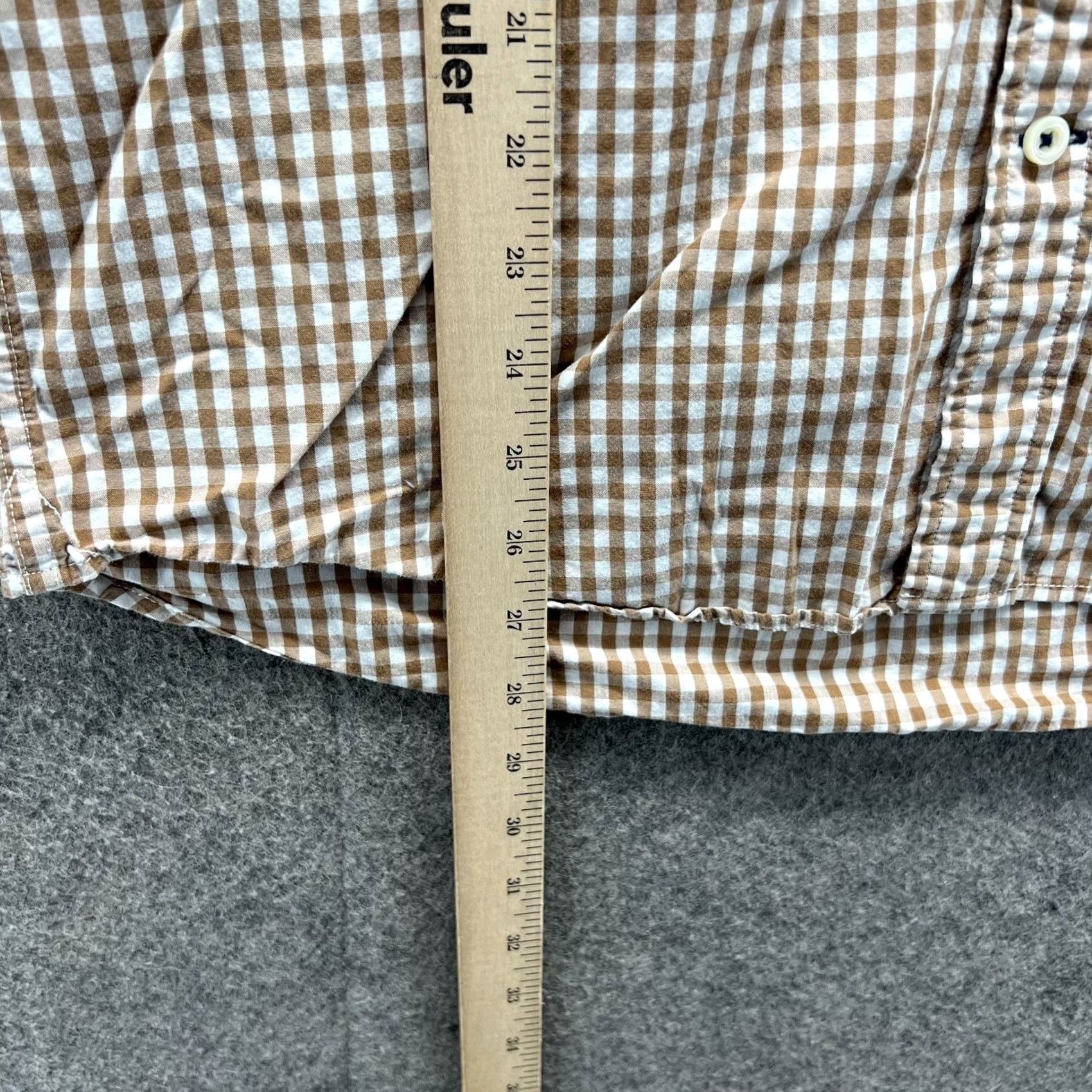 Tommy Hilfiger VINTAGE Tommy Hilfiger Shirt Men Small Check Beige Casual Button Down Classic fit Preppy Mens Size US S / EU 44-46 / 1 - 7 Thumbnail