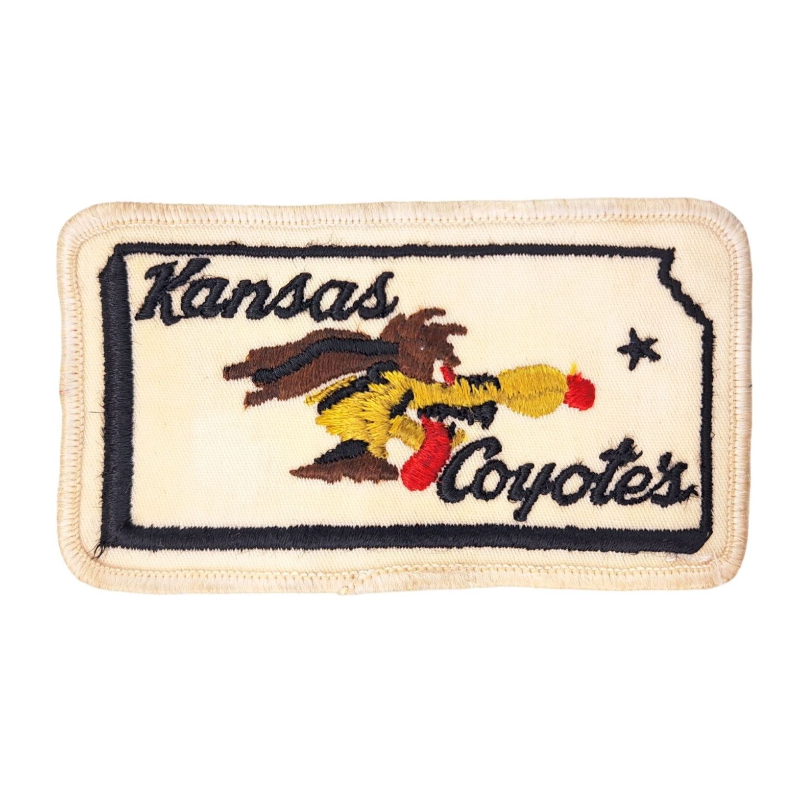 Vintage Vintage Kansas Coyotes Embroidered Patch Air National Guard Size ONE SIZE - 4 Thumbnail