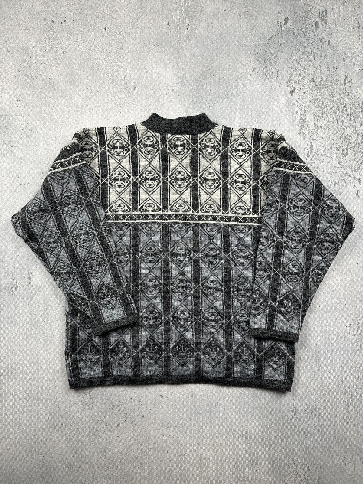 Dale Of Norway Skjaeveland Norwegian Wool Half Zip Knit Sweater Oslo 1000 Size US L / EU 52-54 / 3 - 5 Thumbnail