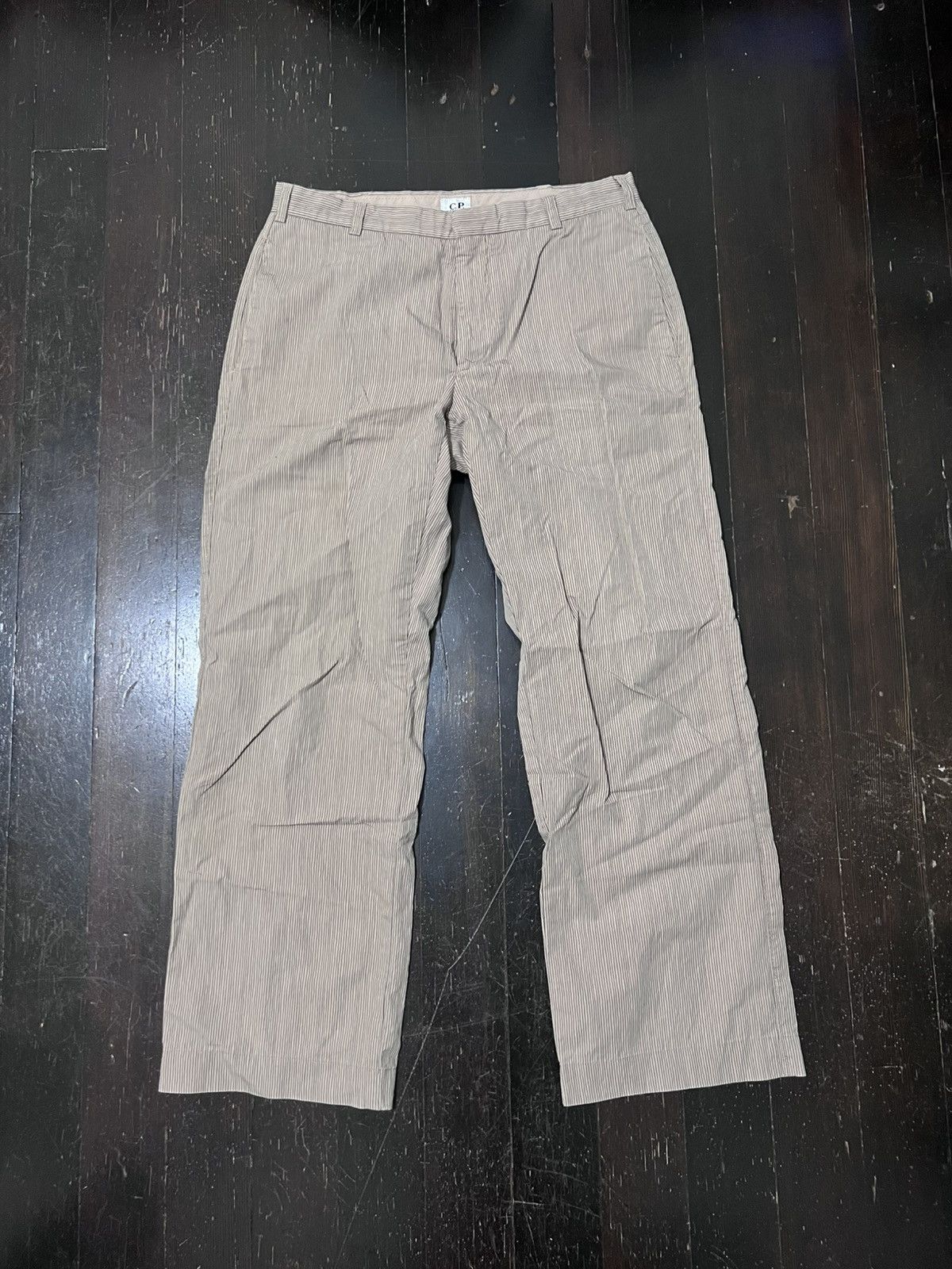 C.P. Company C.P. Company Beige Pinstripe Trousers Made in Italy Size US 29 - 1 Thumbnail