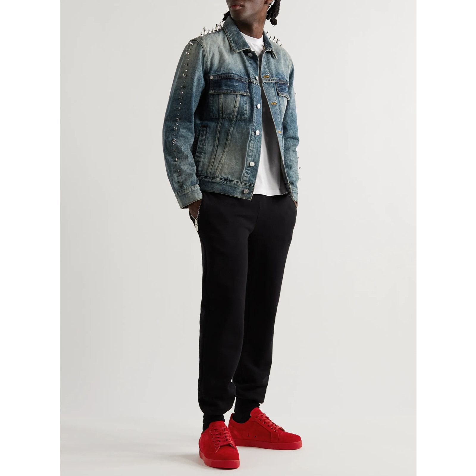 Christian Louboutin Christian Louboutin Mens Fun Louis Junior Flat Loubi Red Size US 9 / EU 42 - 10 Thumbnail