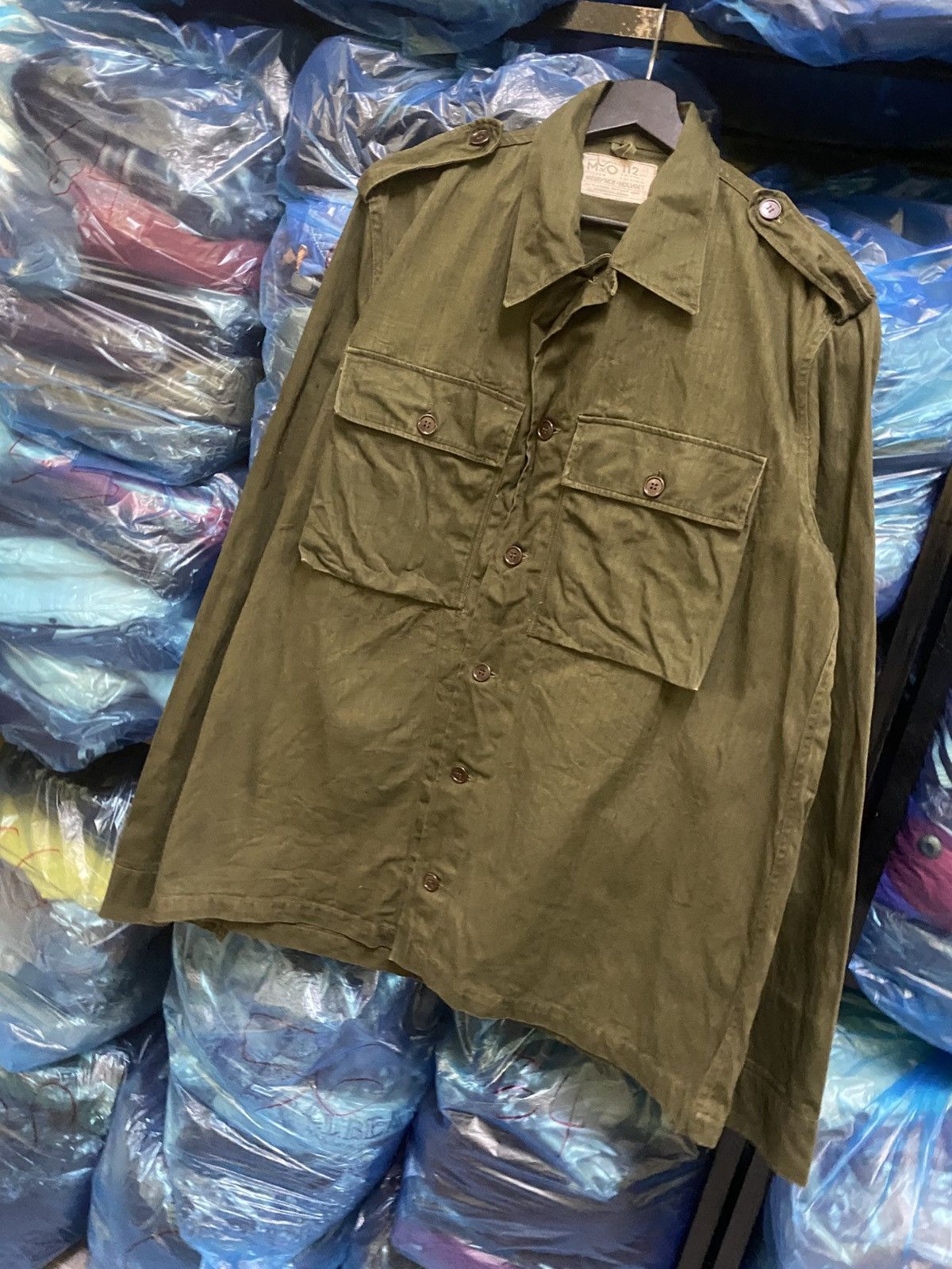Other Vintage Belgian Army M-64 HBT Field Jacket Neirynck-Holvoet Size US L / EU 52-54 / 3 - 2 Thumbnail